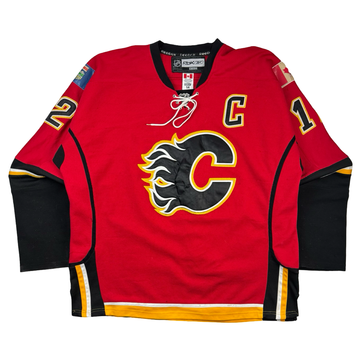 Vintage Reebok Jarome Iginla #12 Calgary Flames NHL Jersey