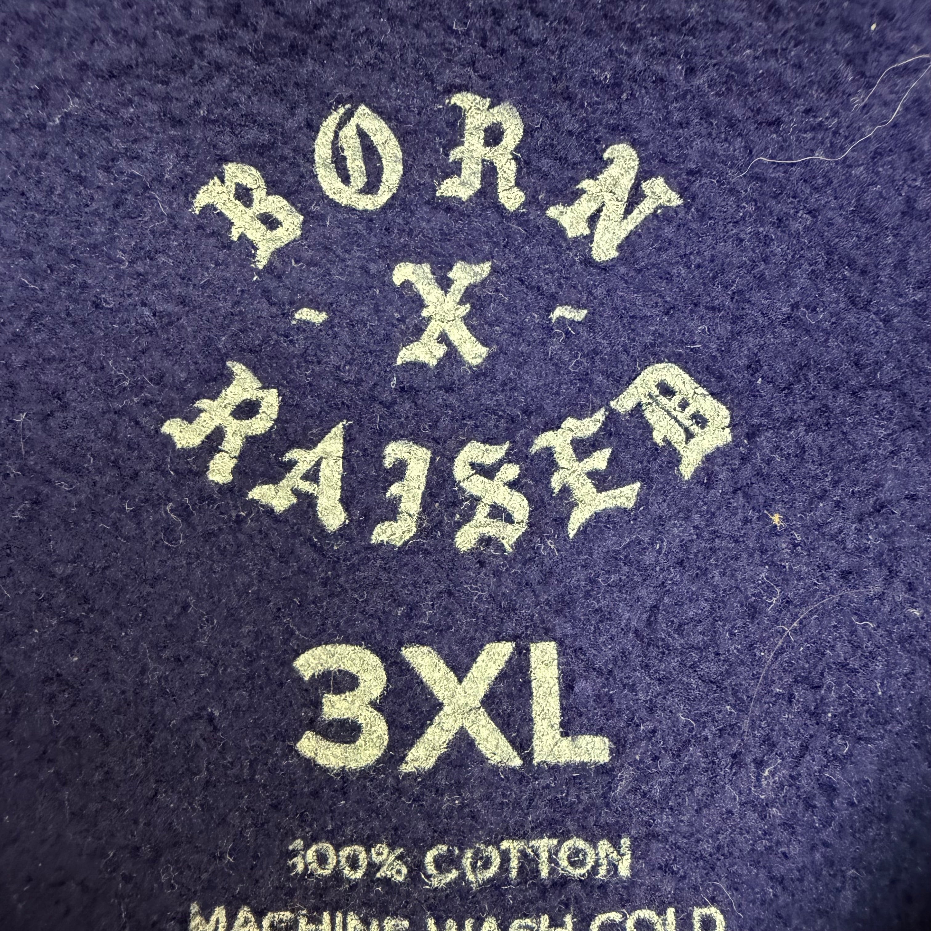 Born X Raised Spanto Lives Crewneck Navy