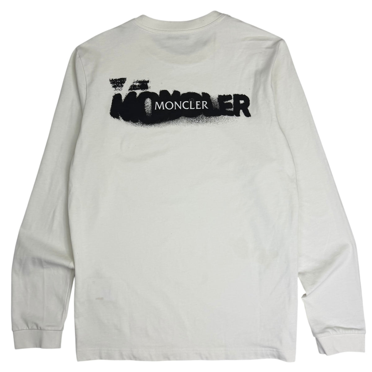 Moncler Spray Print Longsleeve White