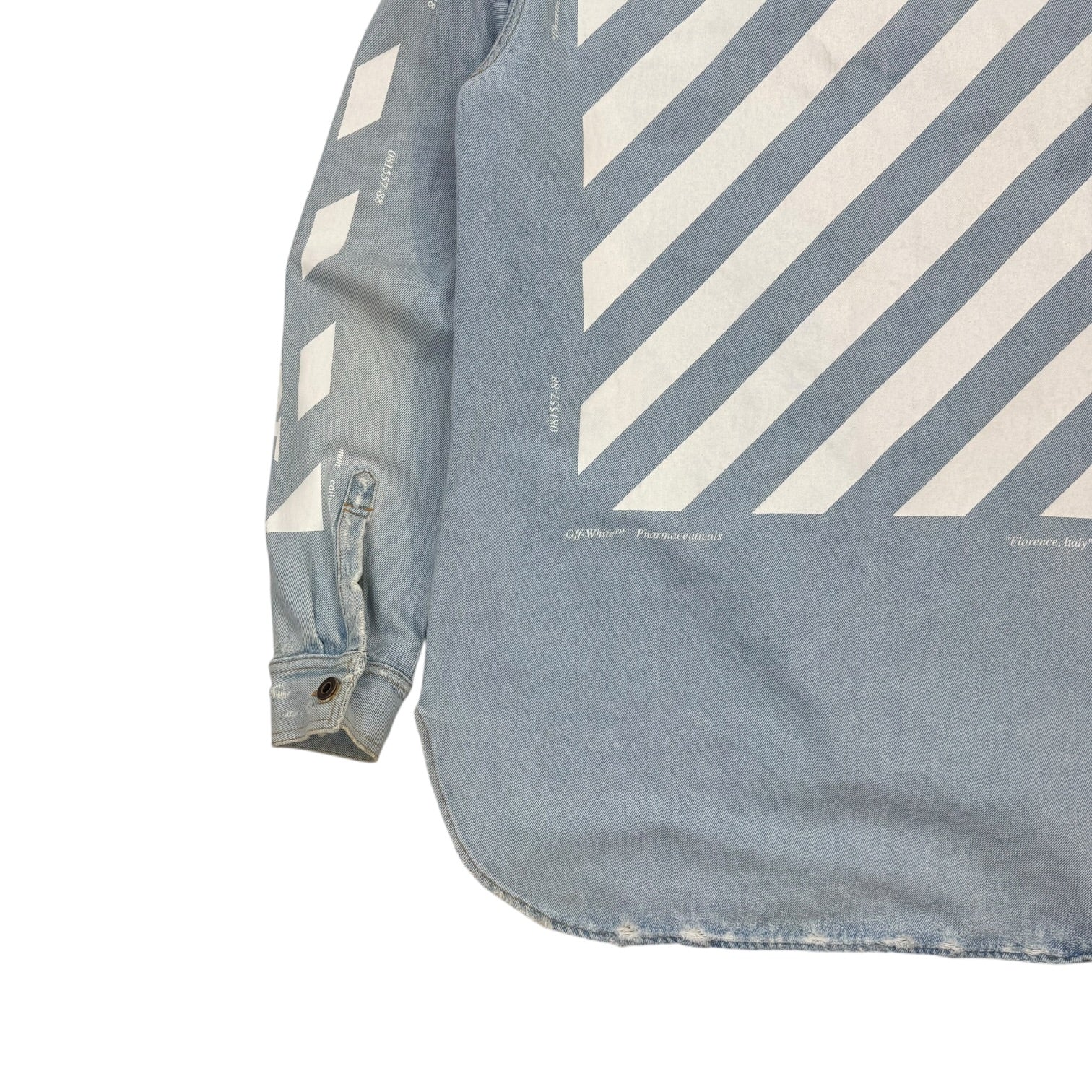 Off-White Temparture Denim Shirt Light Wash