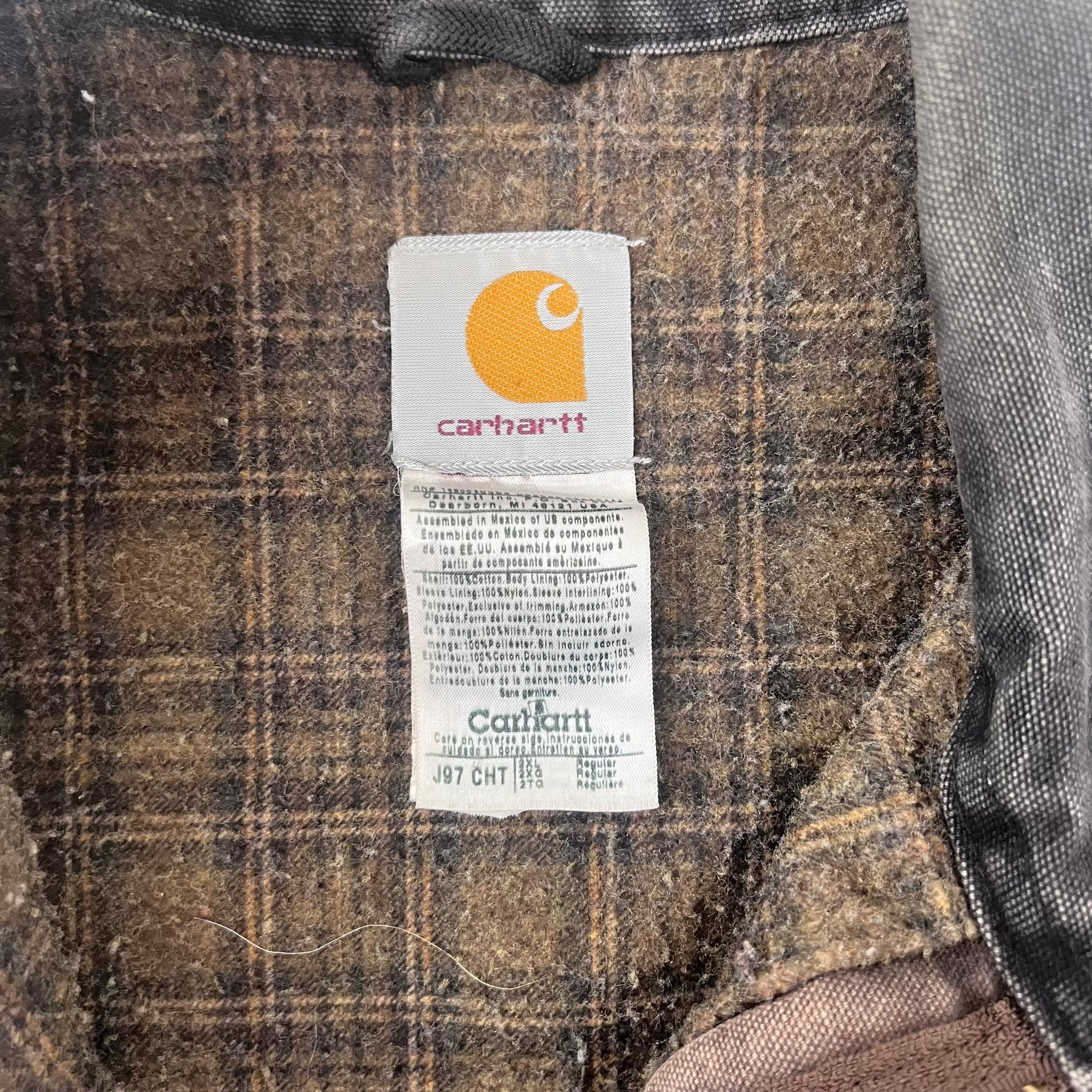 Vintage Carhartt Blanket Lined Detroit Jacket