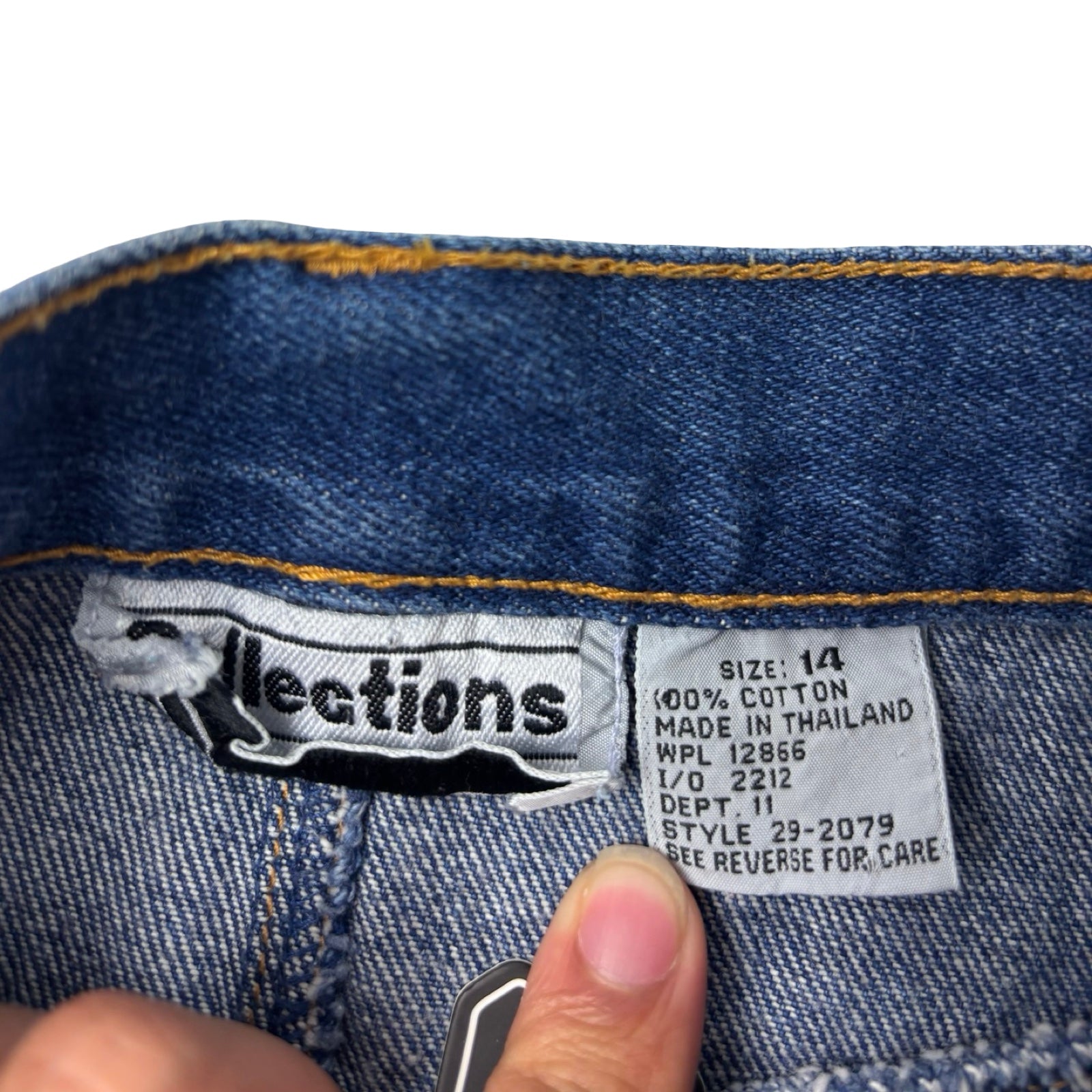 (W) Vintage Collections Jean Skirt Dark Wash