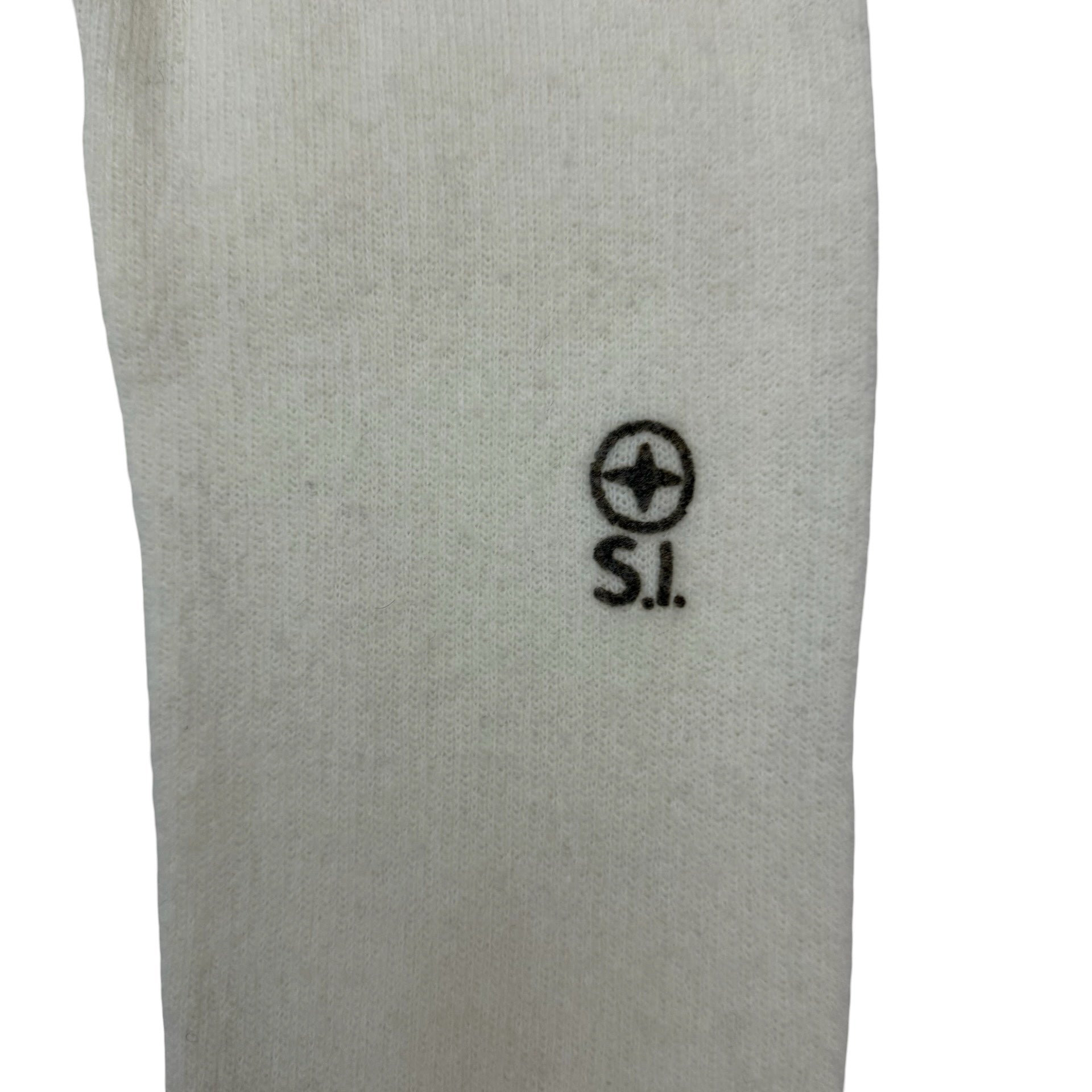 Stone Island Denims Zip Up Knit Sweater Ivory