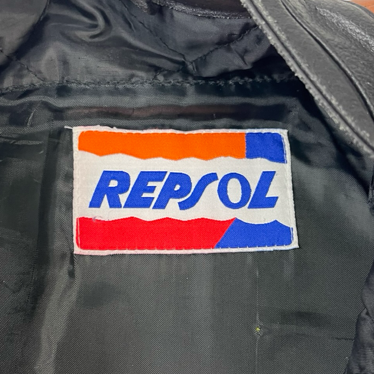 Vintage Repsol Honda Riding Leather Jacket