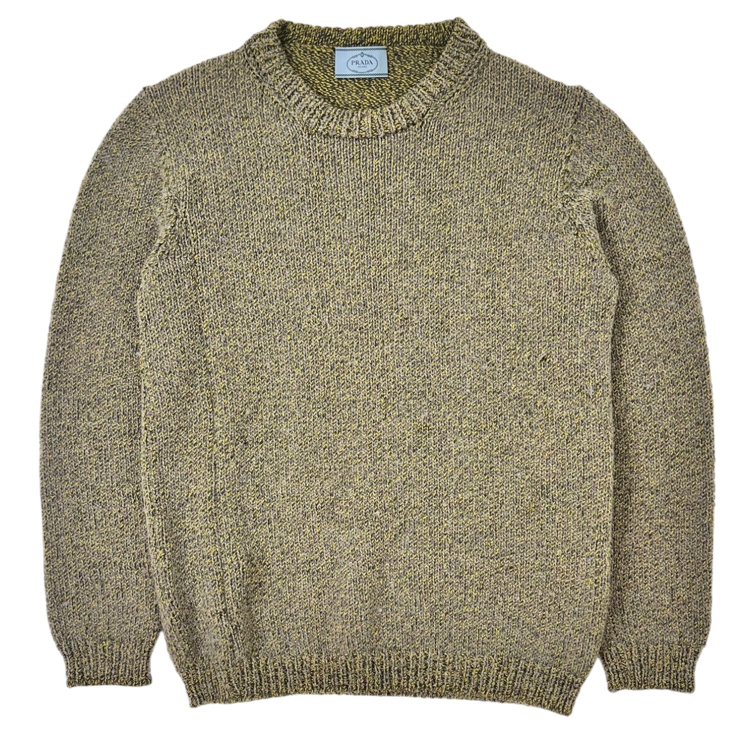 Prada Knit Crewneck Sweater Green/Multi