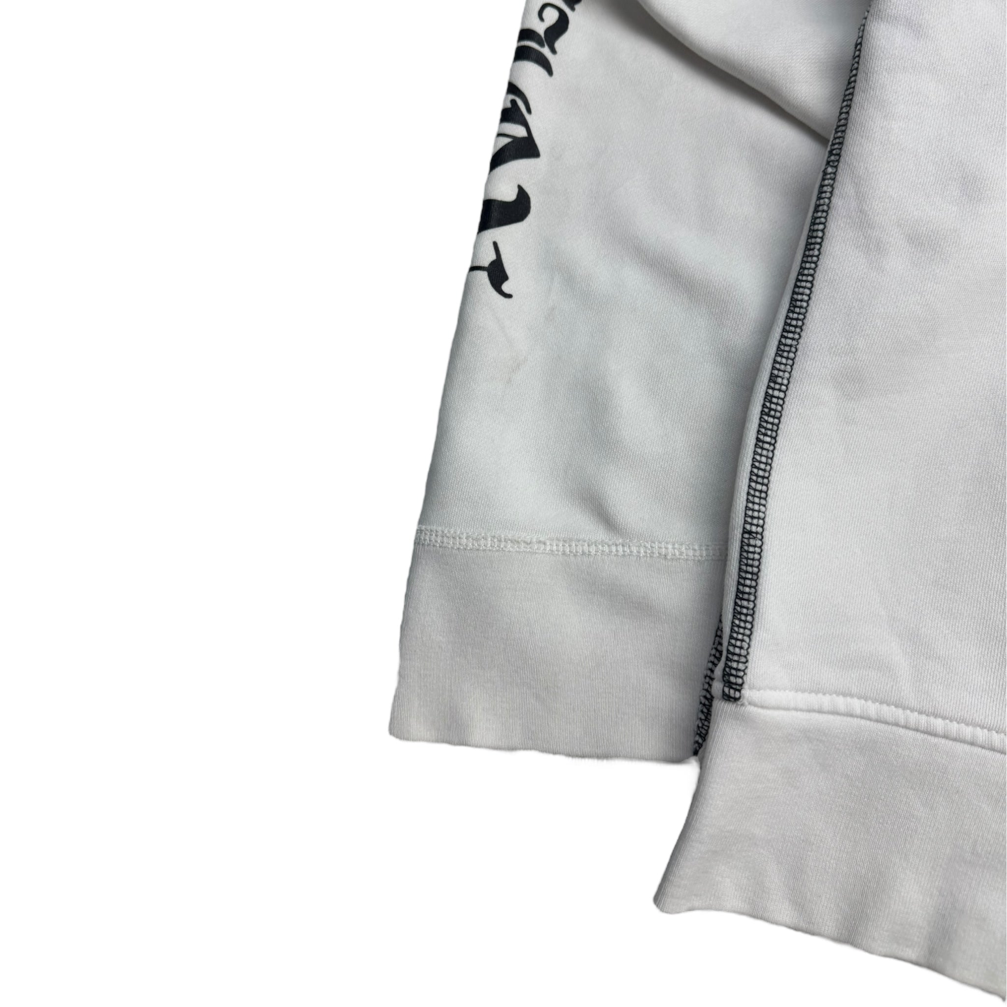 Y2K True Religion Gothic Spellout Zip Up Hoodie