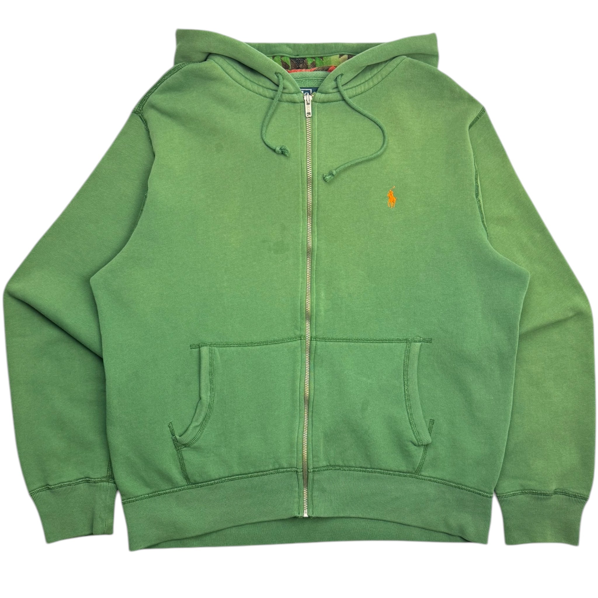 Vintage Polo Ralph Lauren Aztec Patterned Hood Zip Up Hoodie