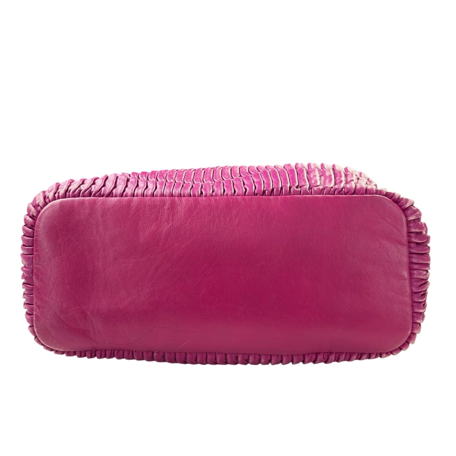 (W) Coach Madison Gathered Tote Bag Magenta