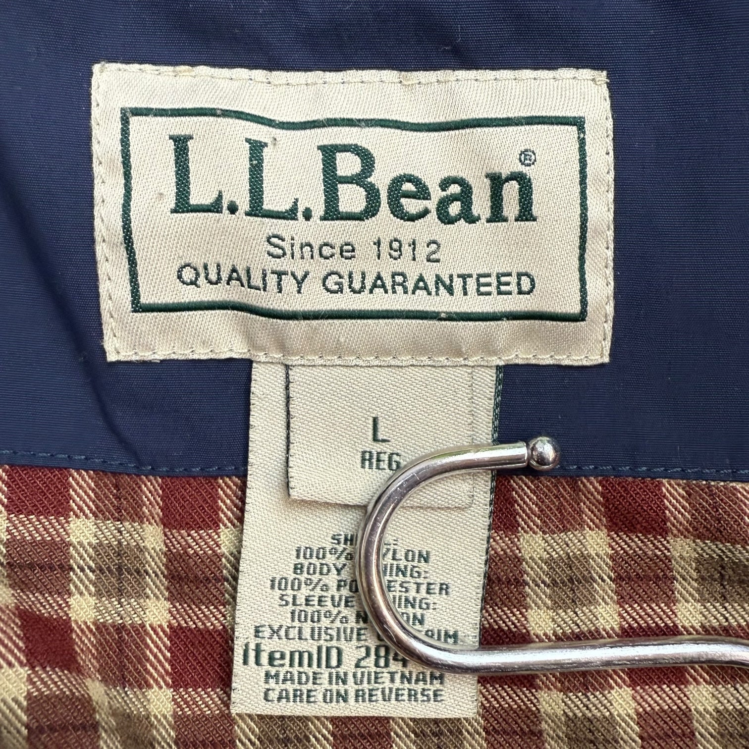 Vintage L.L. Bean Zip Up Jacket Navy Blue