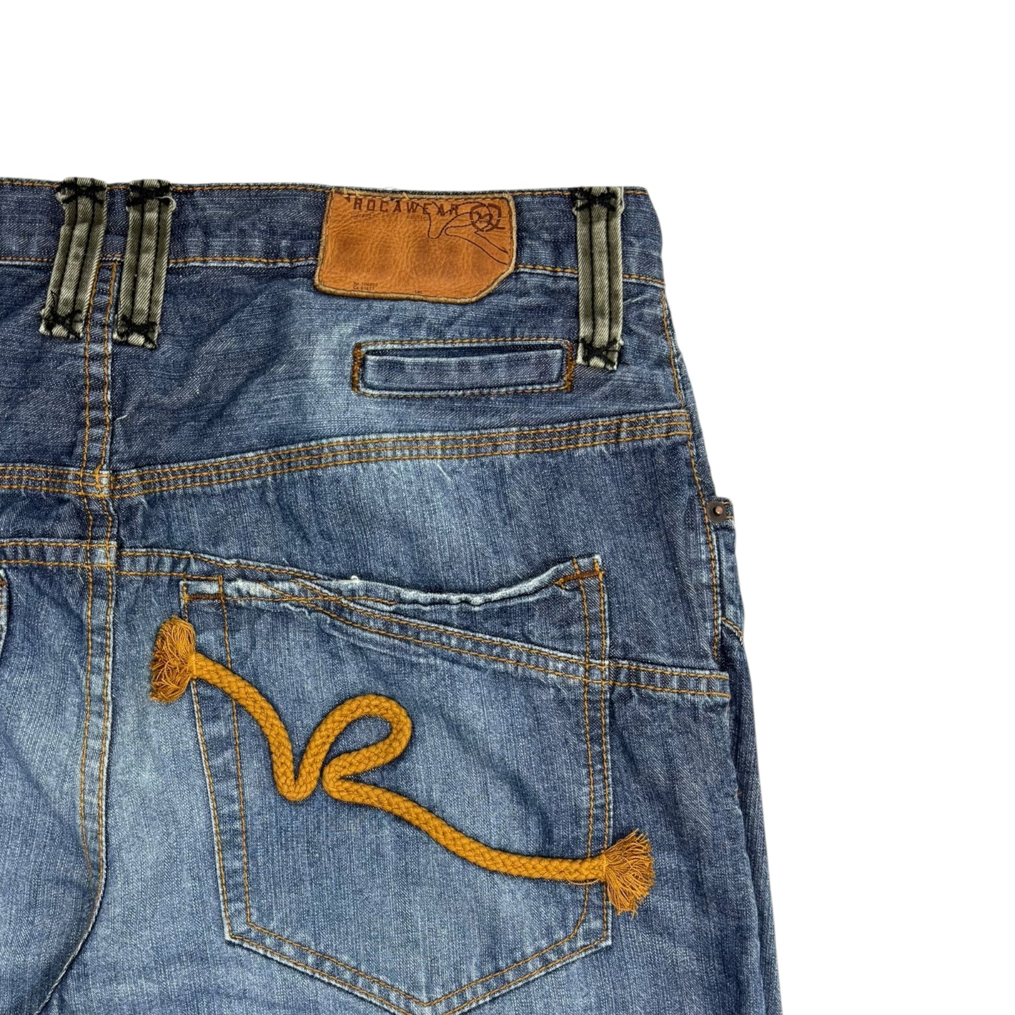 Y2K Rocawear Rope Embroidered Denim