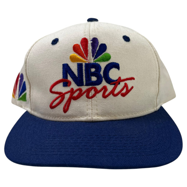 Vintage 90’s NBC Snapback Hat White/Blue