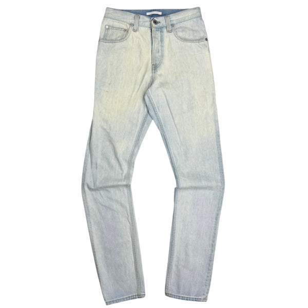 Helmut Lang Light Wash Skinny Jeans Blue