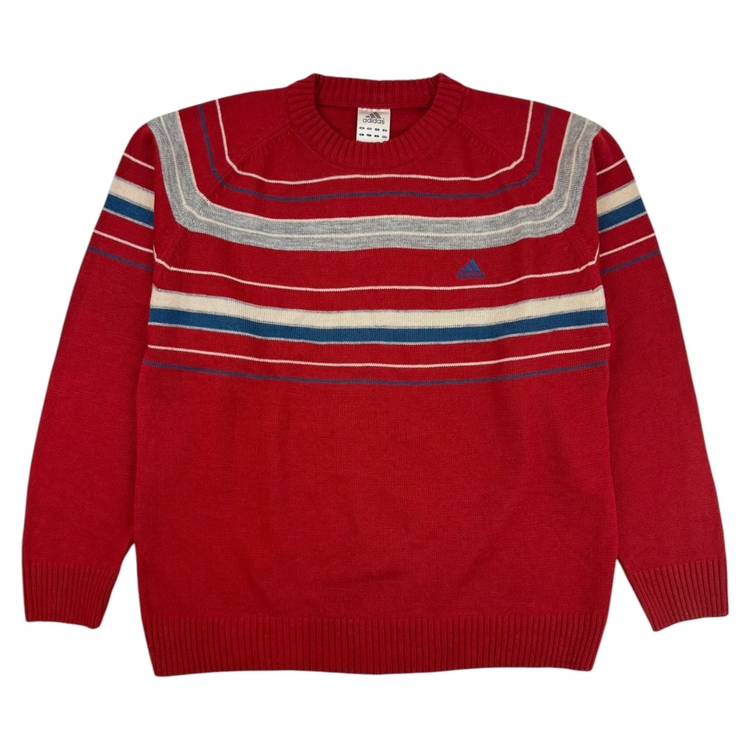 Vintage Adidas Knit Sweater Red