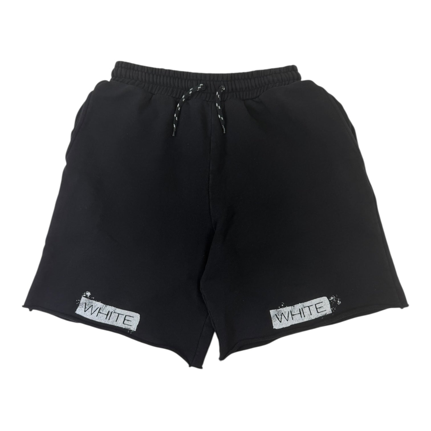 Off-White Logo Print Shorts Black