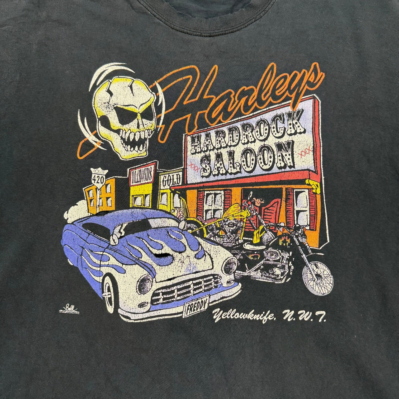 Vintage Harley’s HardRock Saloon Tee Black