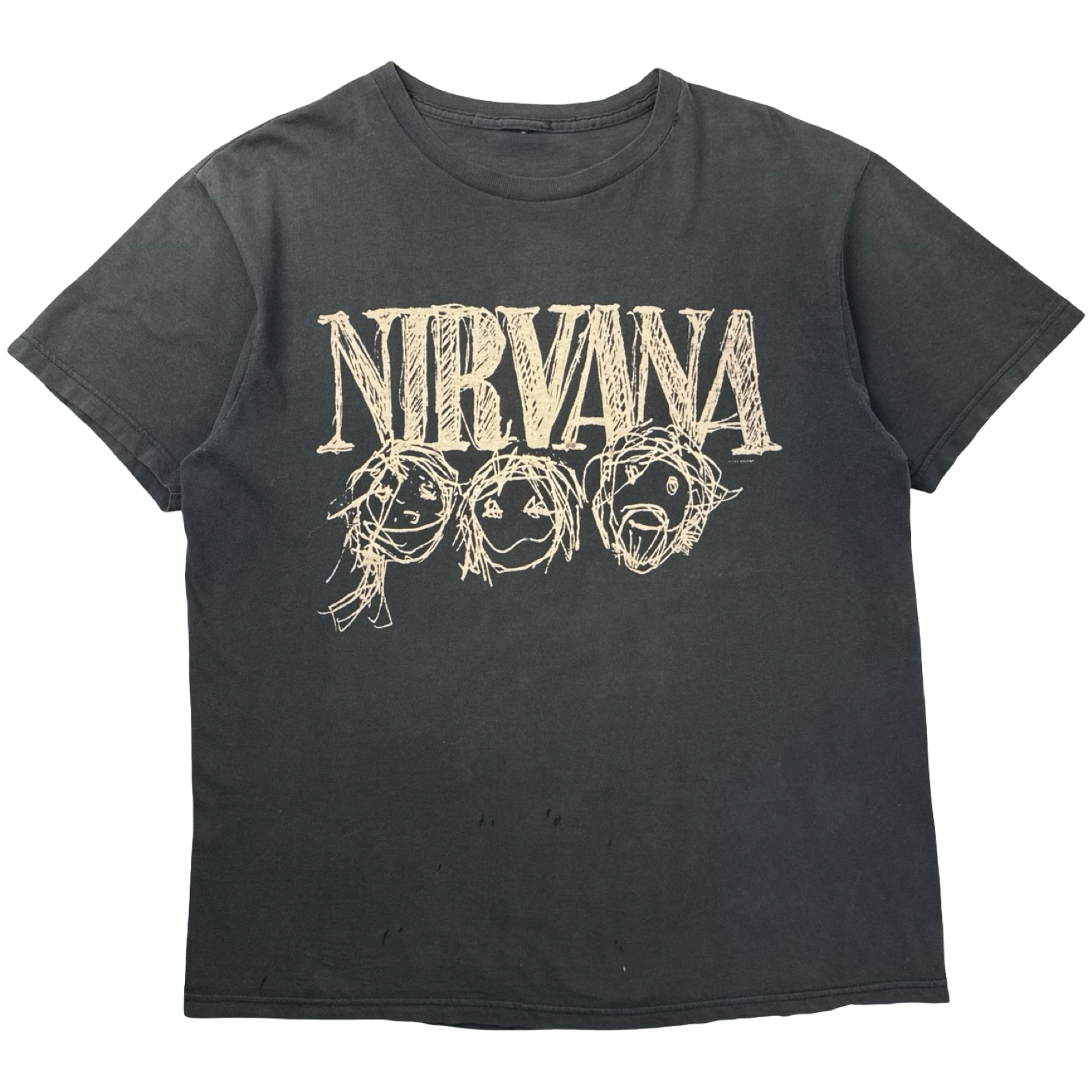 Vintage Nirvana Scribble Grunge Band T-Shirt