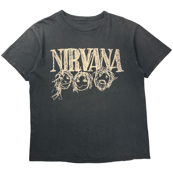 Vintage Nirvana Scribble Grunge Band T-Shirt
