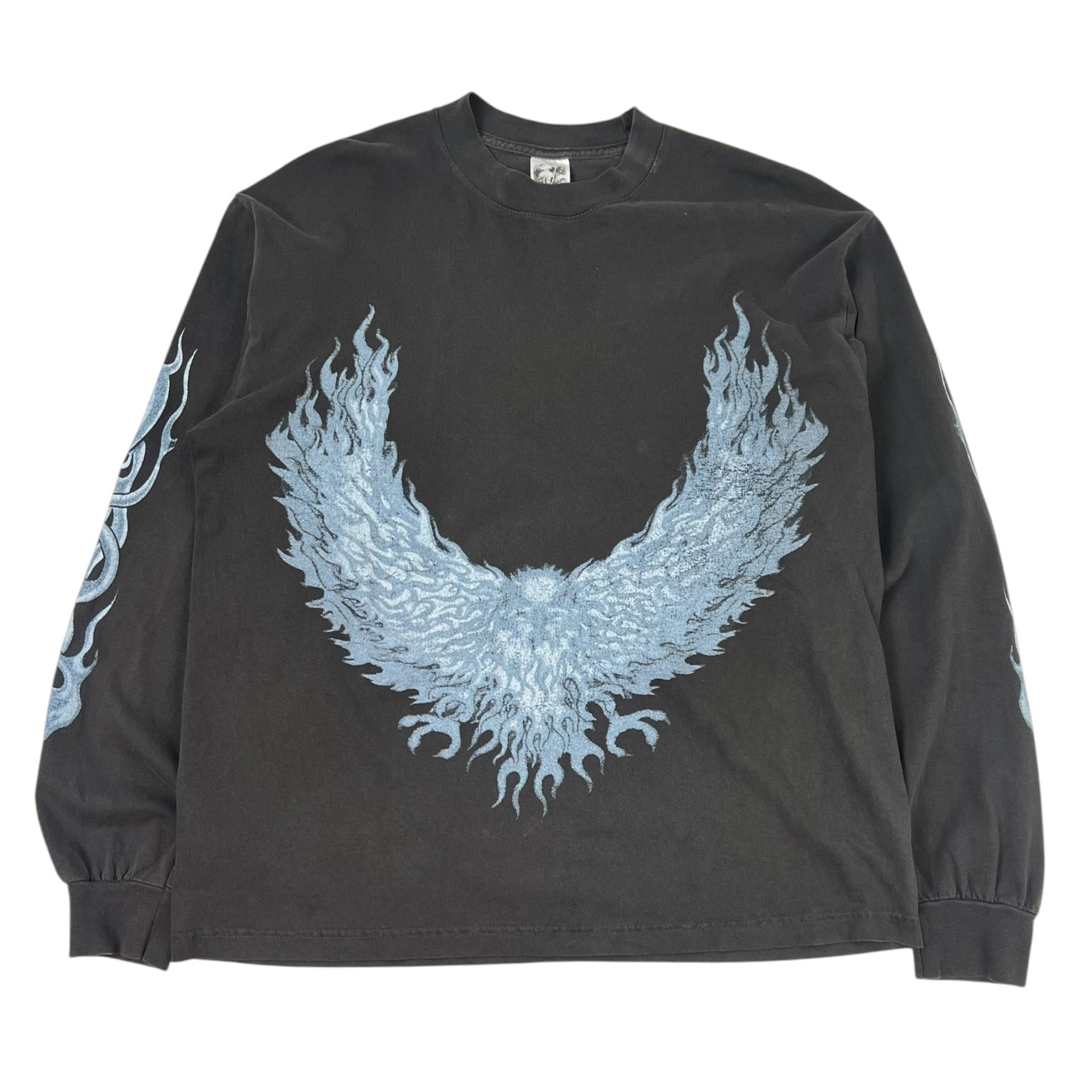 Basketcase Gallery Moltres Long Sleeve T-Shirt Charcoal