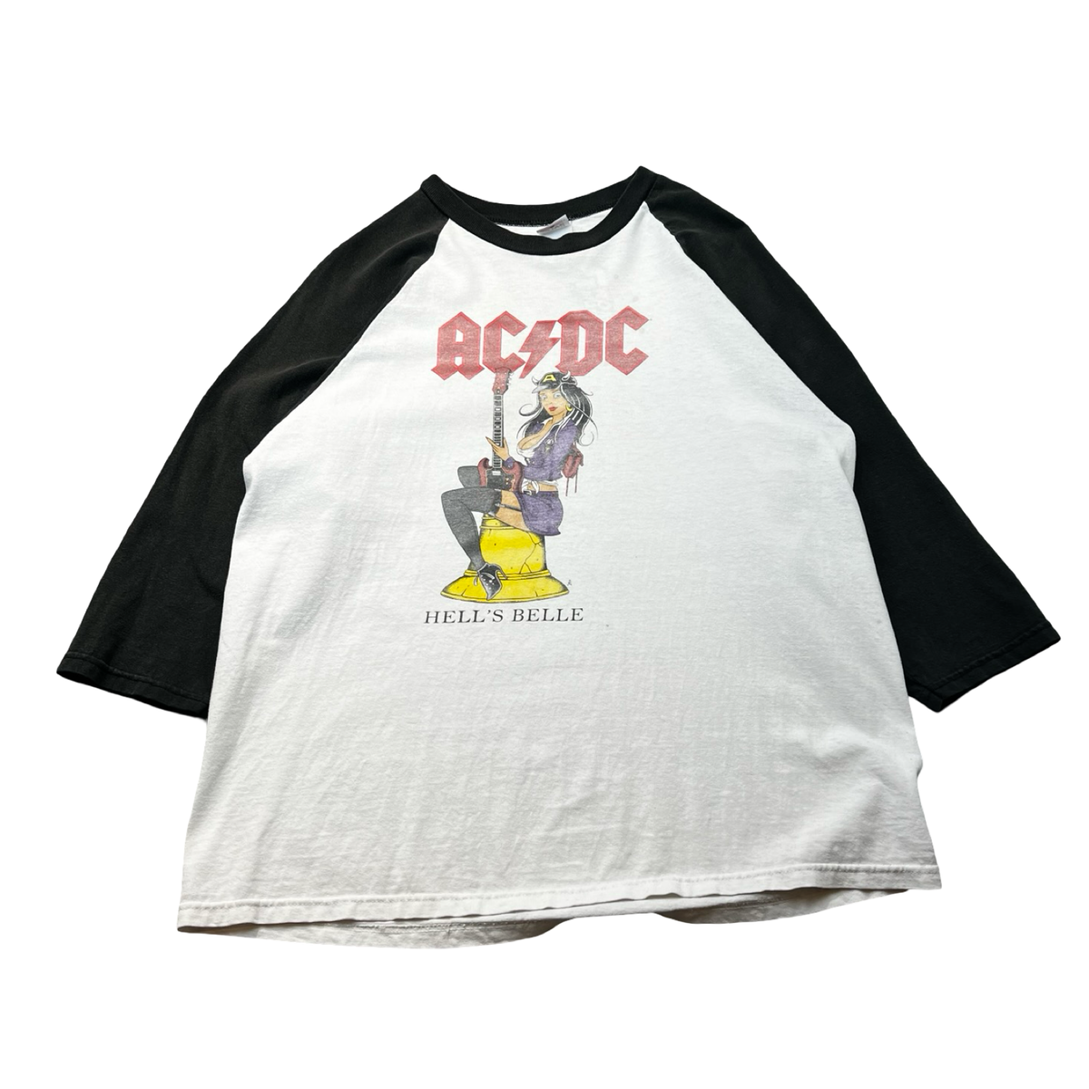 2009 AC/DC Hells Belle Raglan Baseball T-Shirt