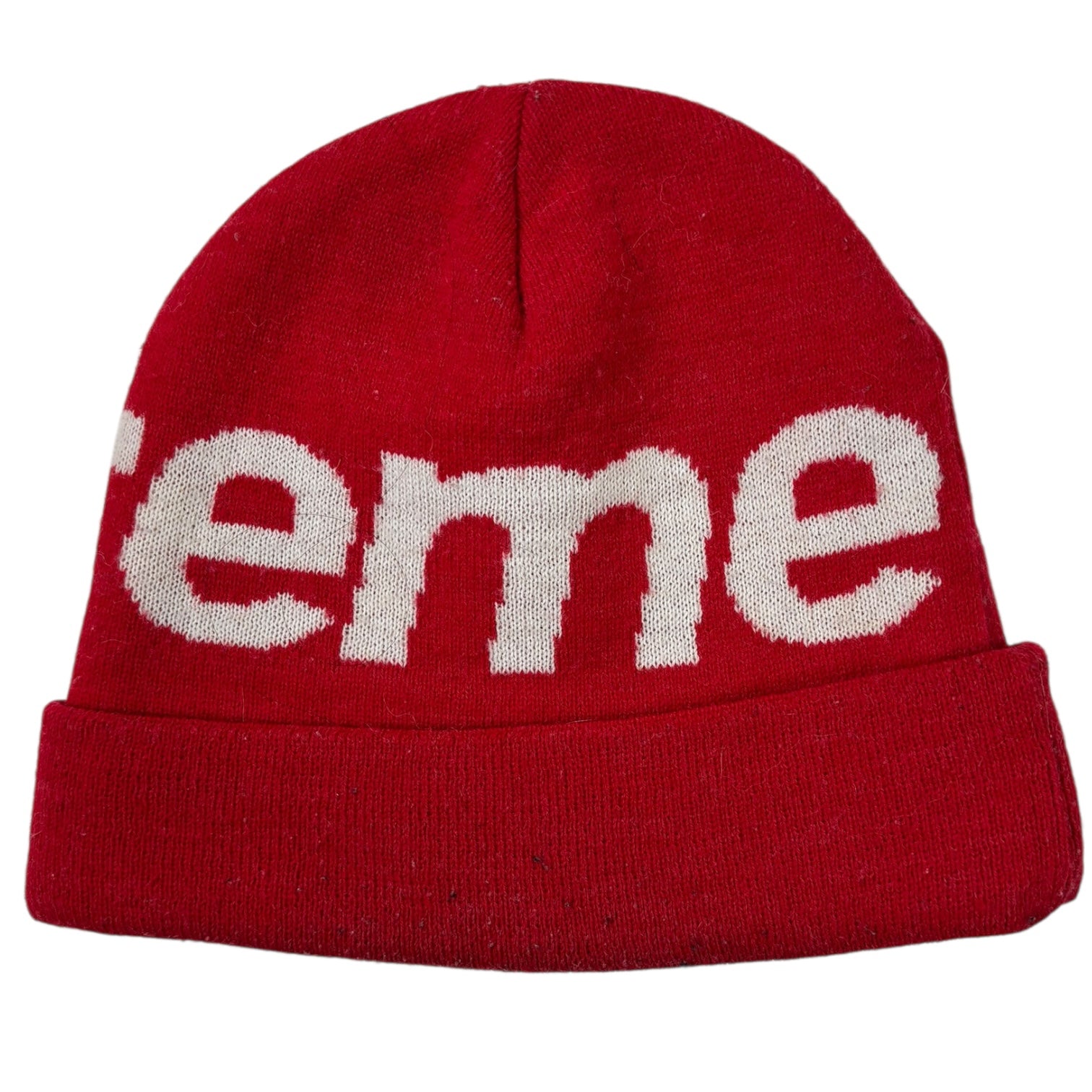 Supreme FW21 Big Logo Beanie Red