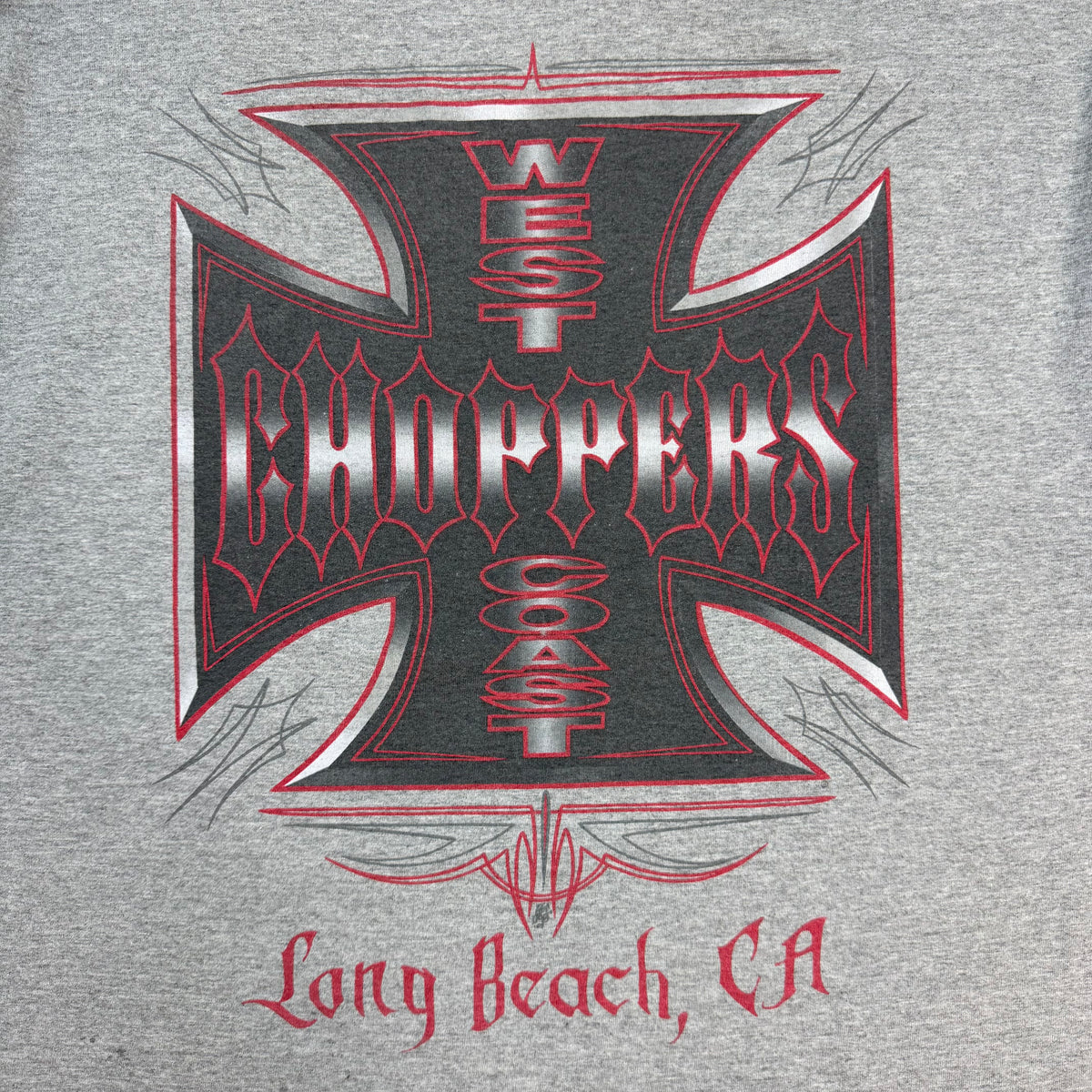 Vintage West Coast Choppers Long Beach Tee Grey