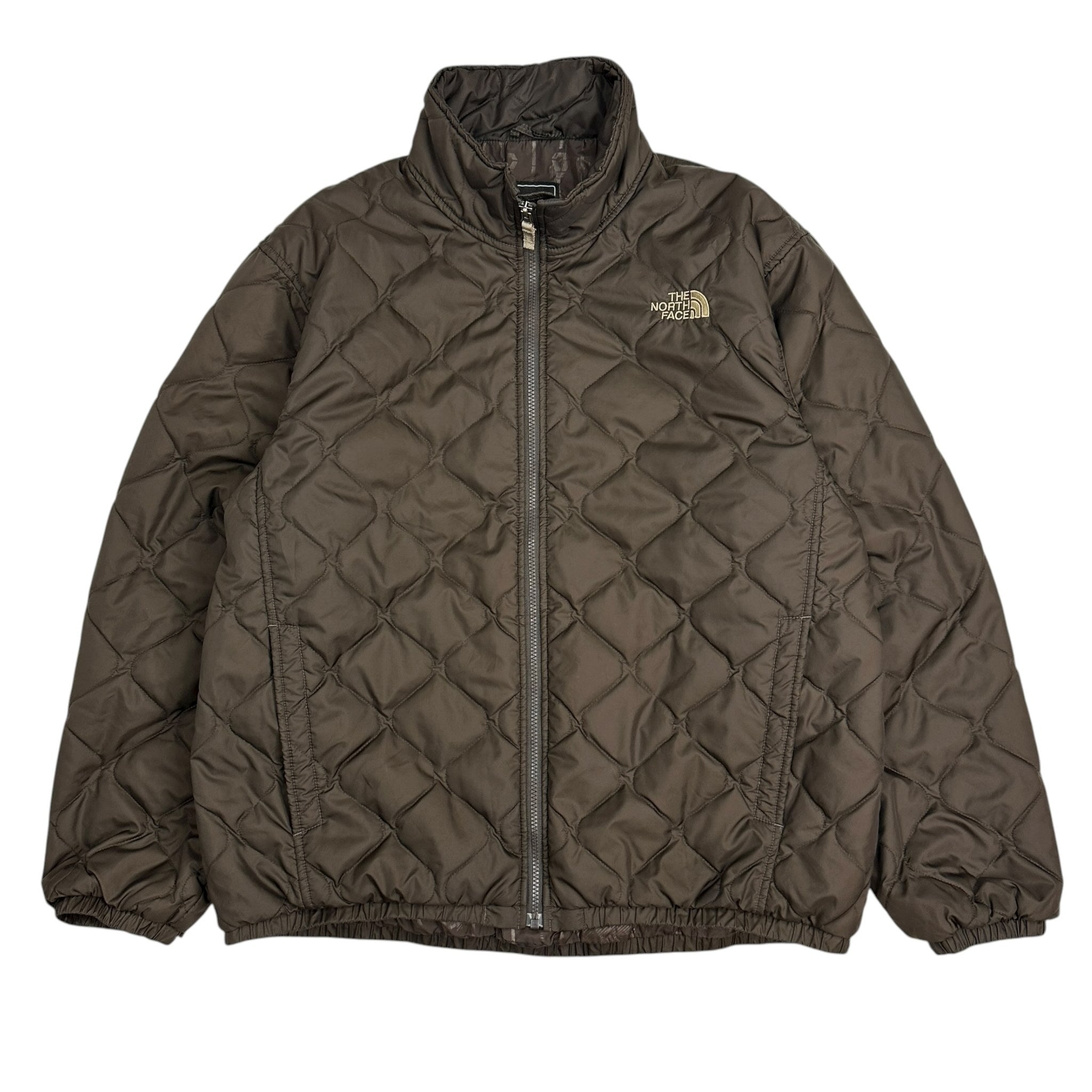 Vintage The North Face Quilted Jacket Brown