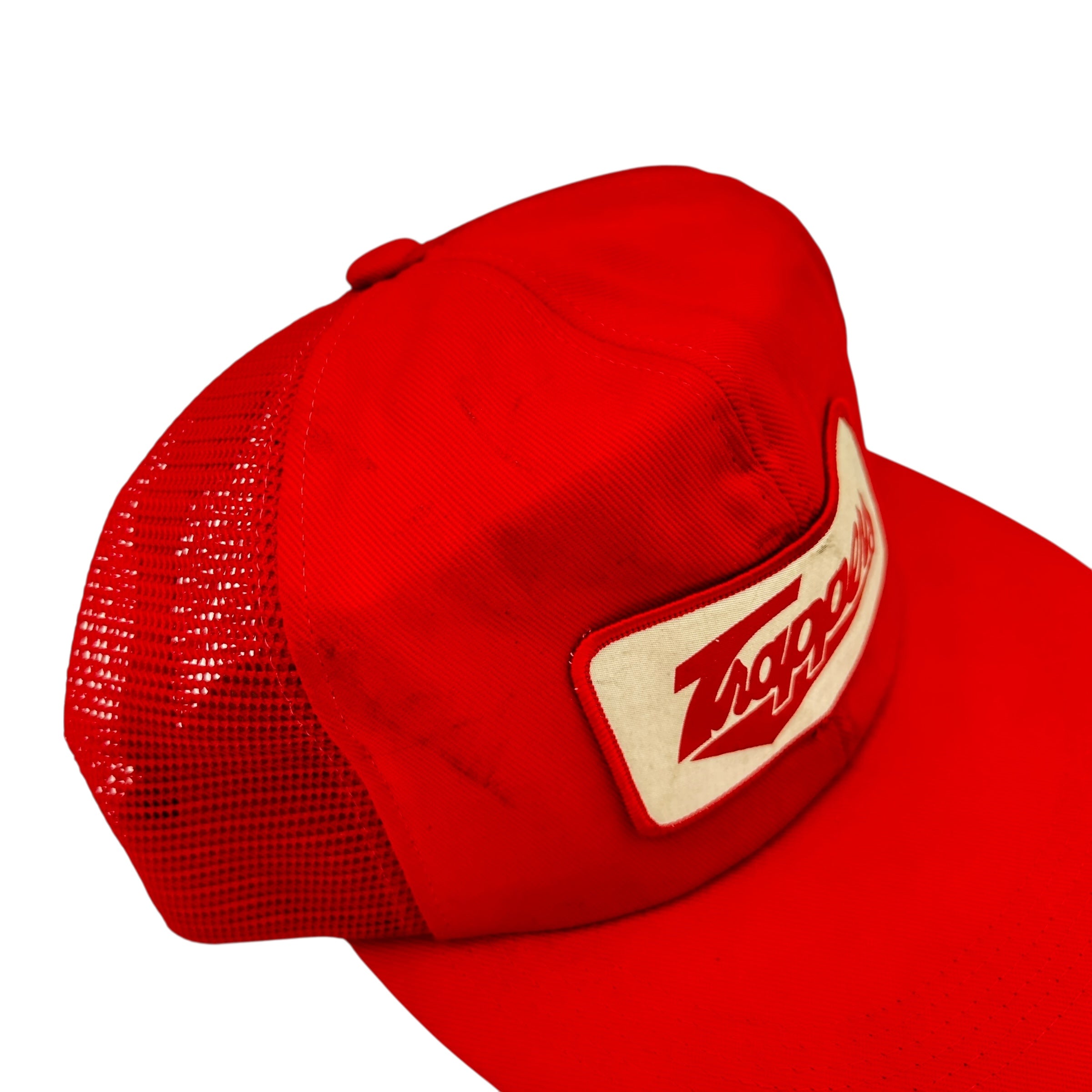 Vintage Edmonton Trappers Trucker Hat Red