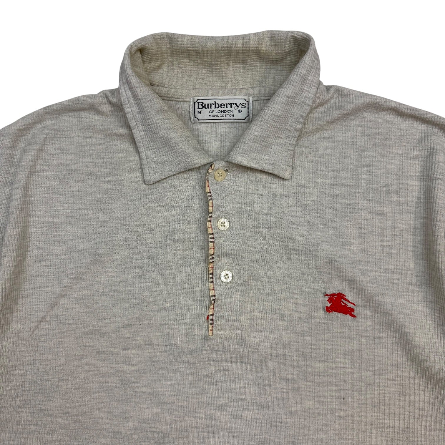 Vintage Burberry’s Of London Polo Shirt Grey