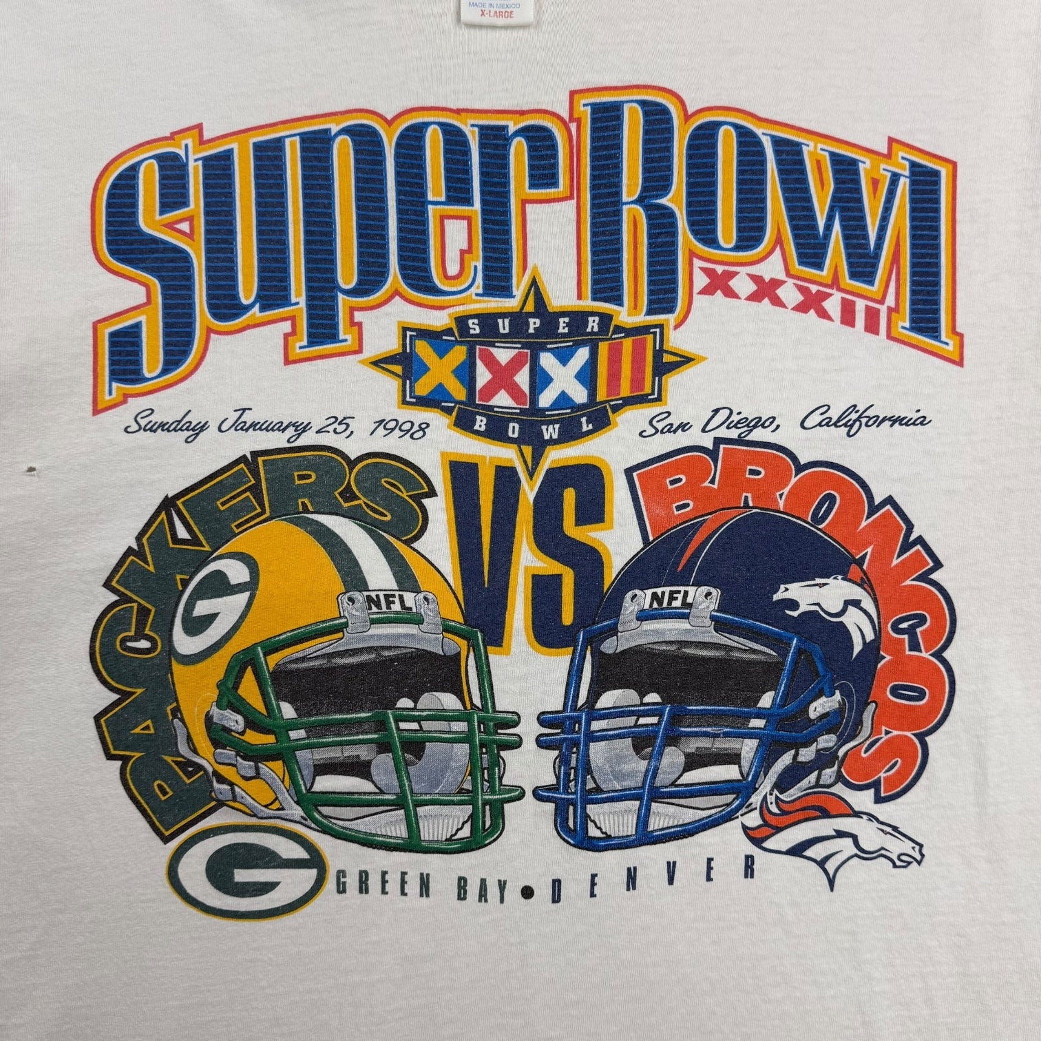 1998 Super Bowl XXXII Tee White