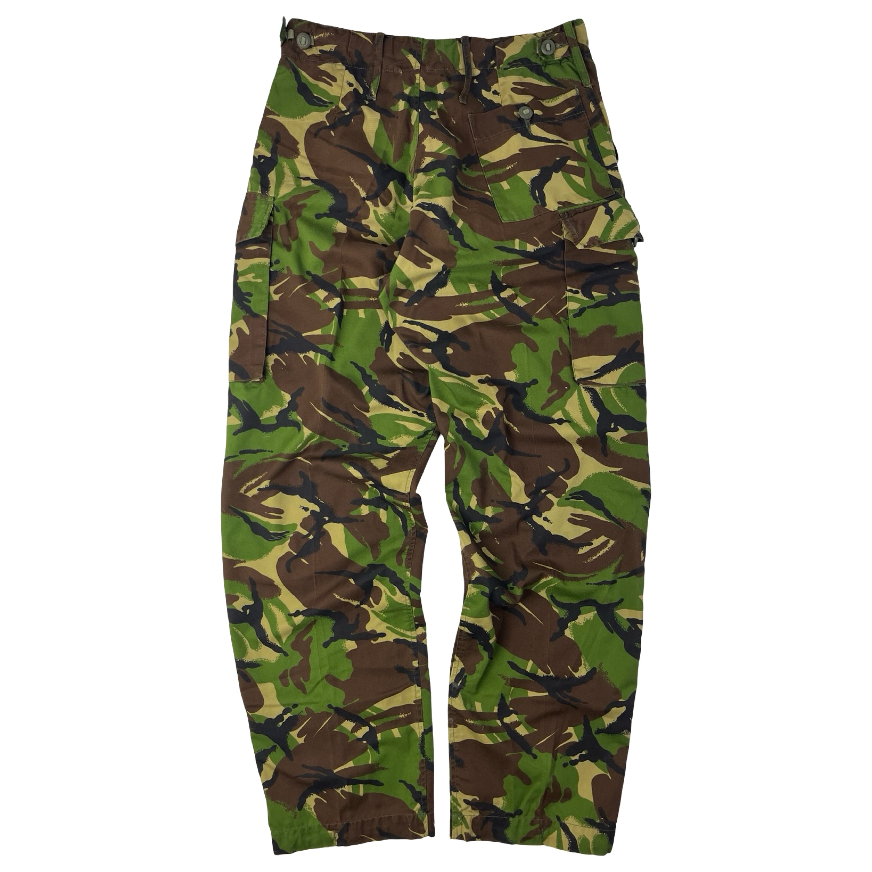 Vintage British DPM Camouflage Cargo Pants Green