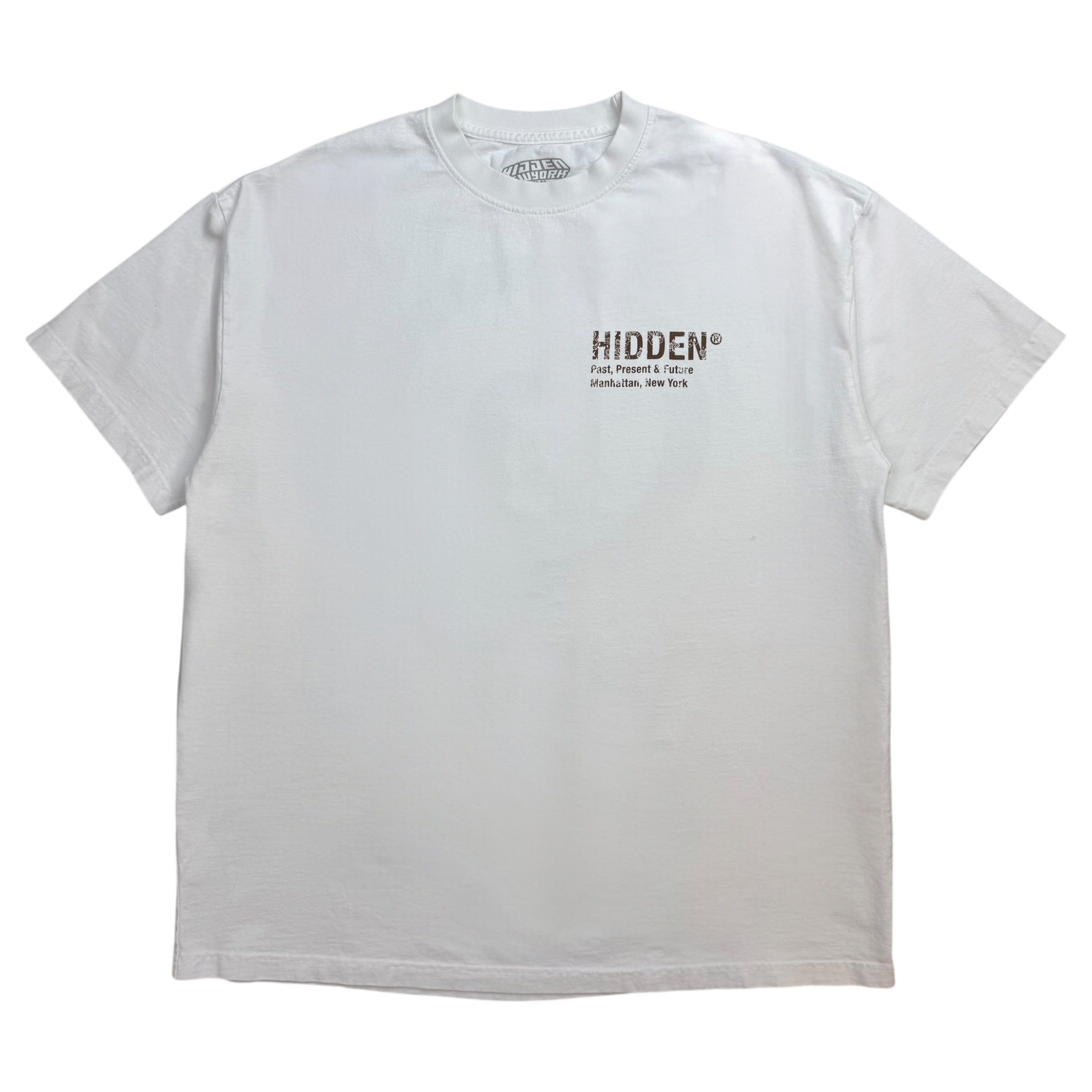Hidden New York Paisley Brown Tee White