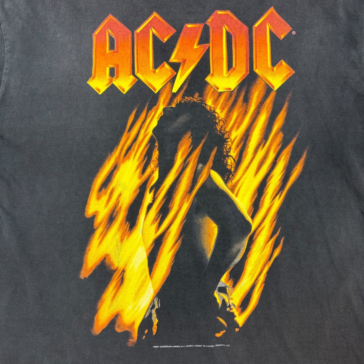 2001 AC/DC Bonfire Tee Black