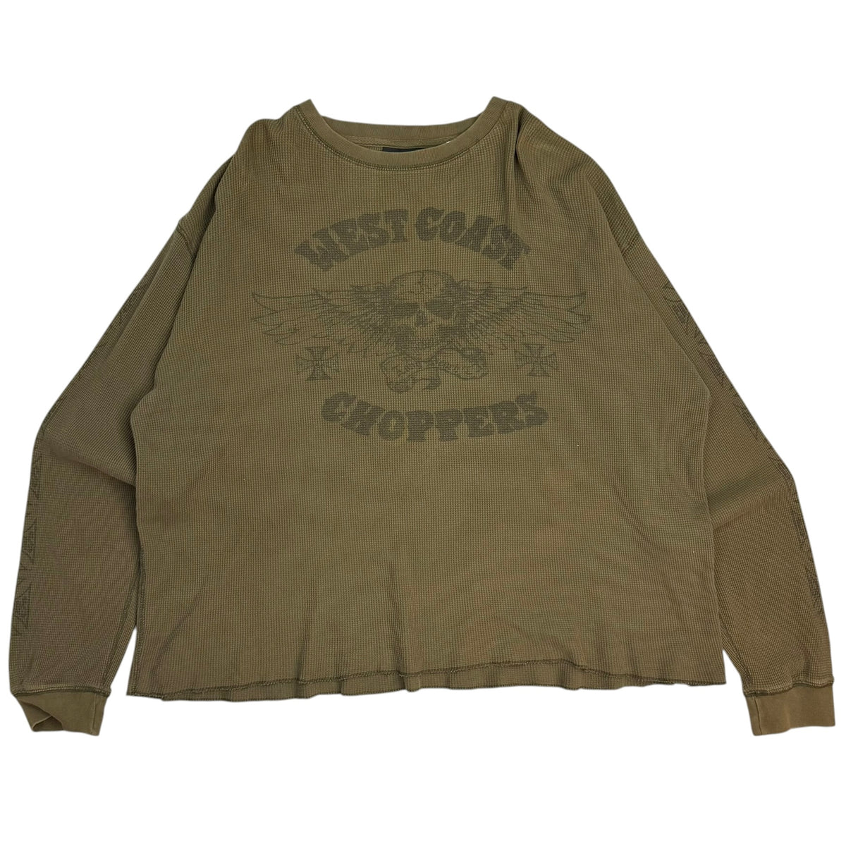 Vintage West Coast Choppers Thermal Longsleeve Green