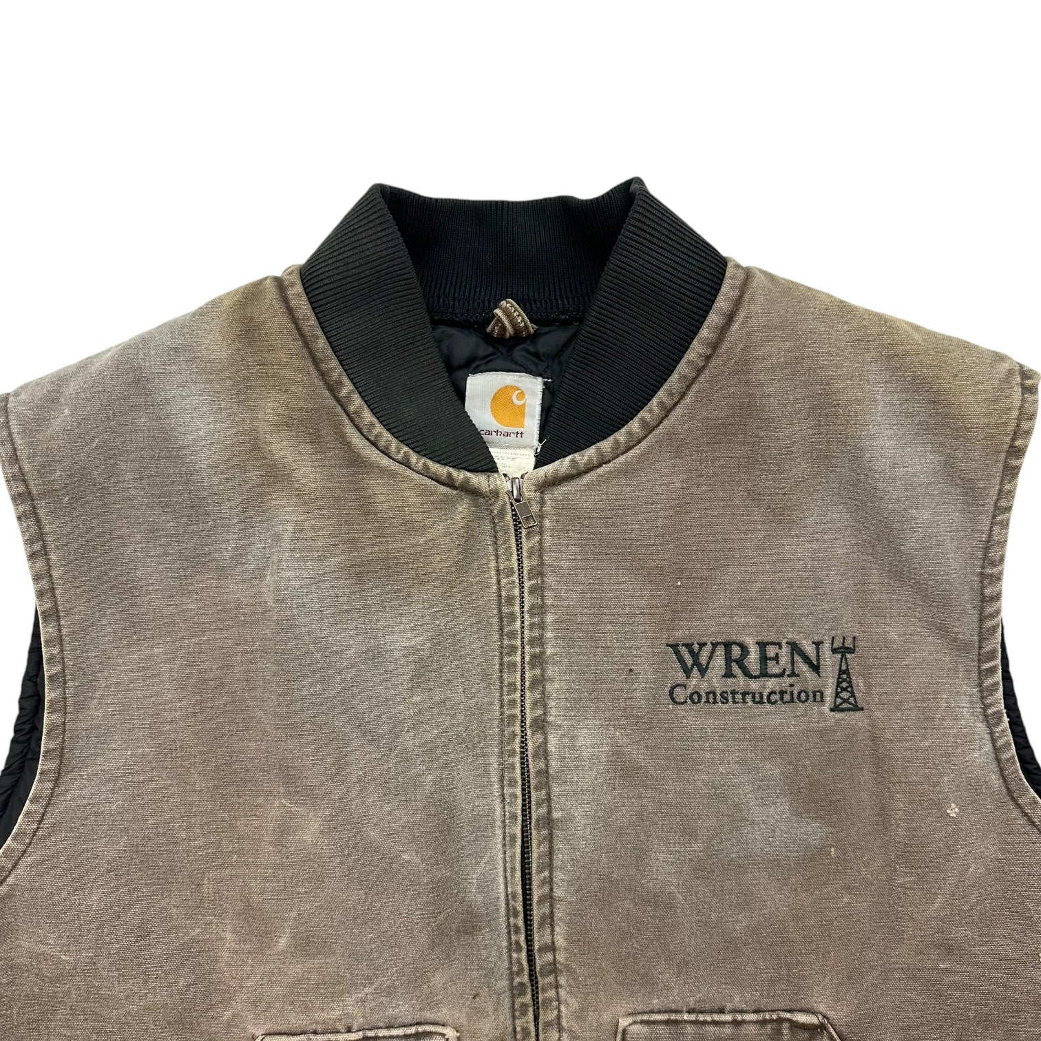 Vintage Carhartt Work Wear Vest Brown