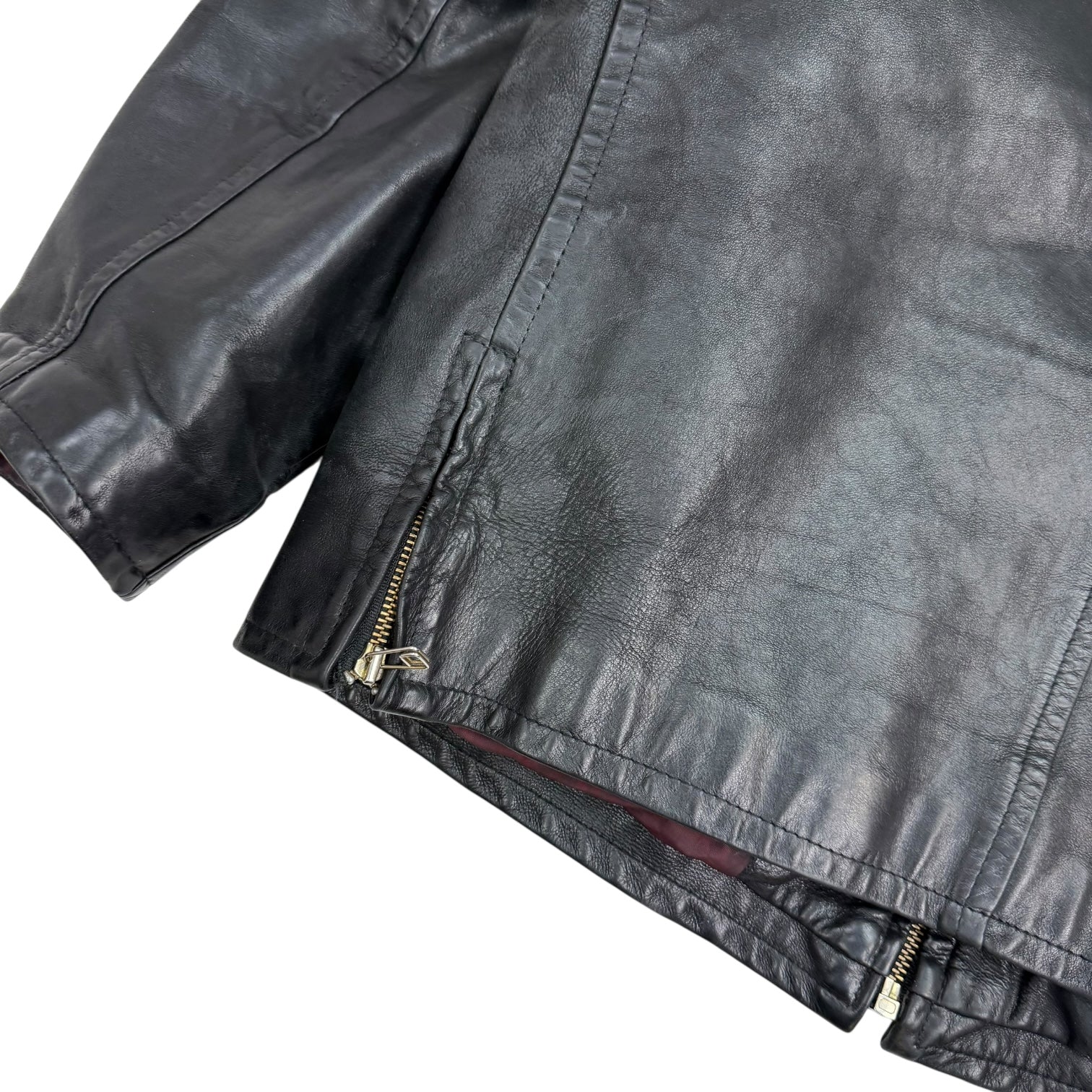 Vintage Schott NYC Leather Jacket Black