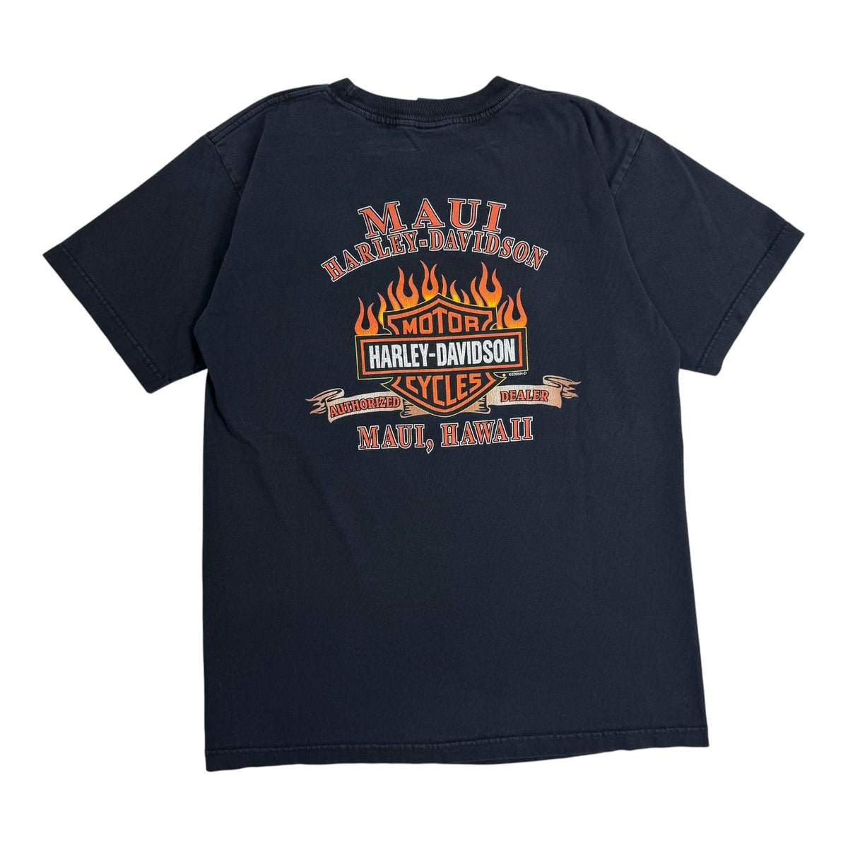Vintage Harley Davidson Of Maui Tee Black