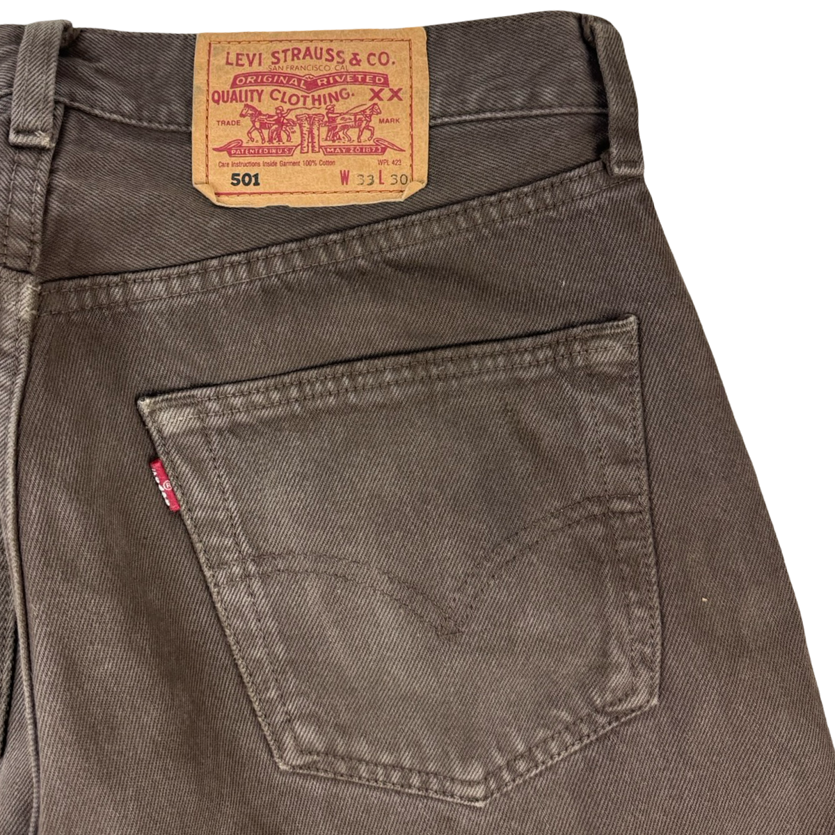 Vintage Levi’s 501 Denim Bottoms Brown