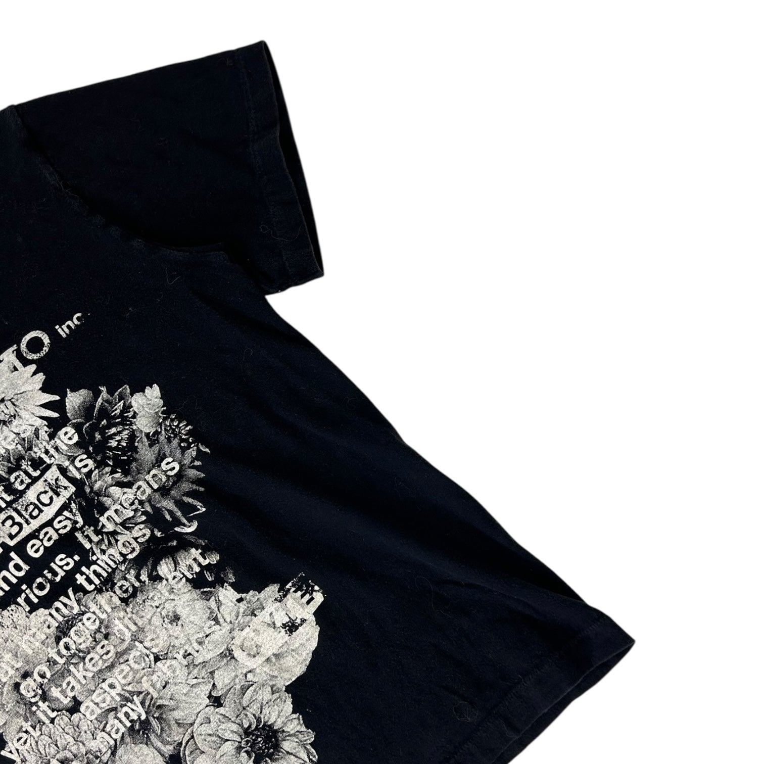 Yohji Yamamoto Syte Black Poem T-Shirt
