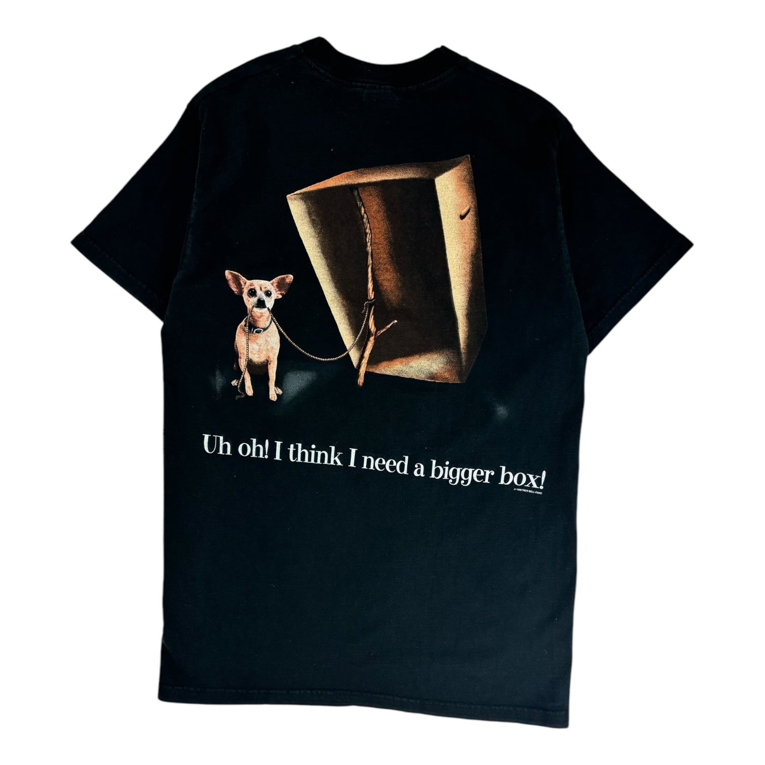 Vintage 1998 Taco Bell Chihuahua T-Shirt Black