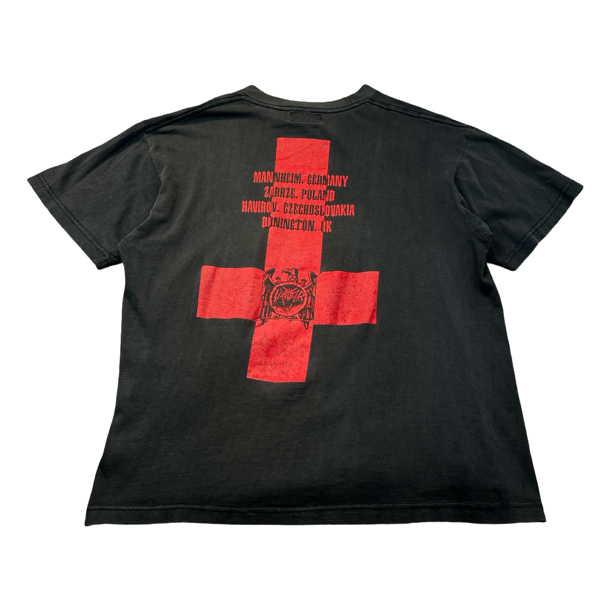 Vintage Slayer Solider Faded T-Shirt Black