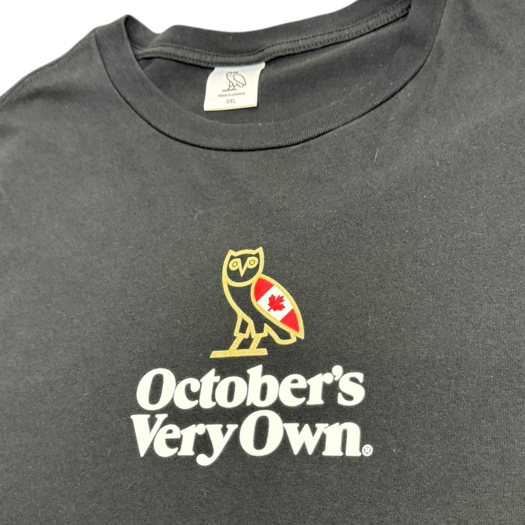 OVO Canada Wing Owl Logo Tee Black