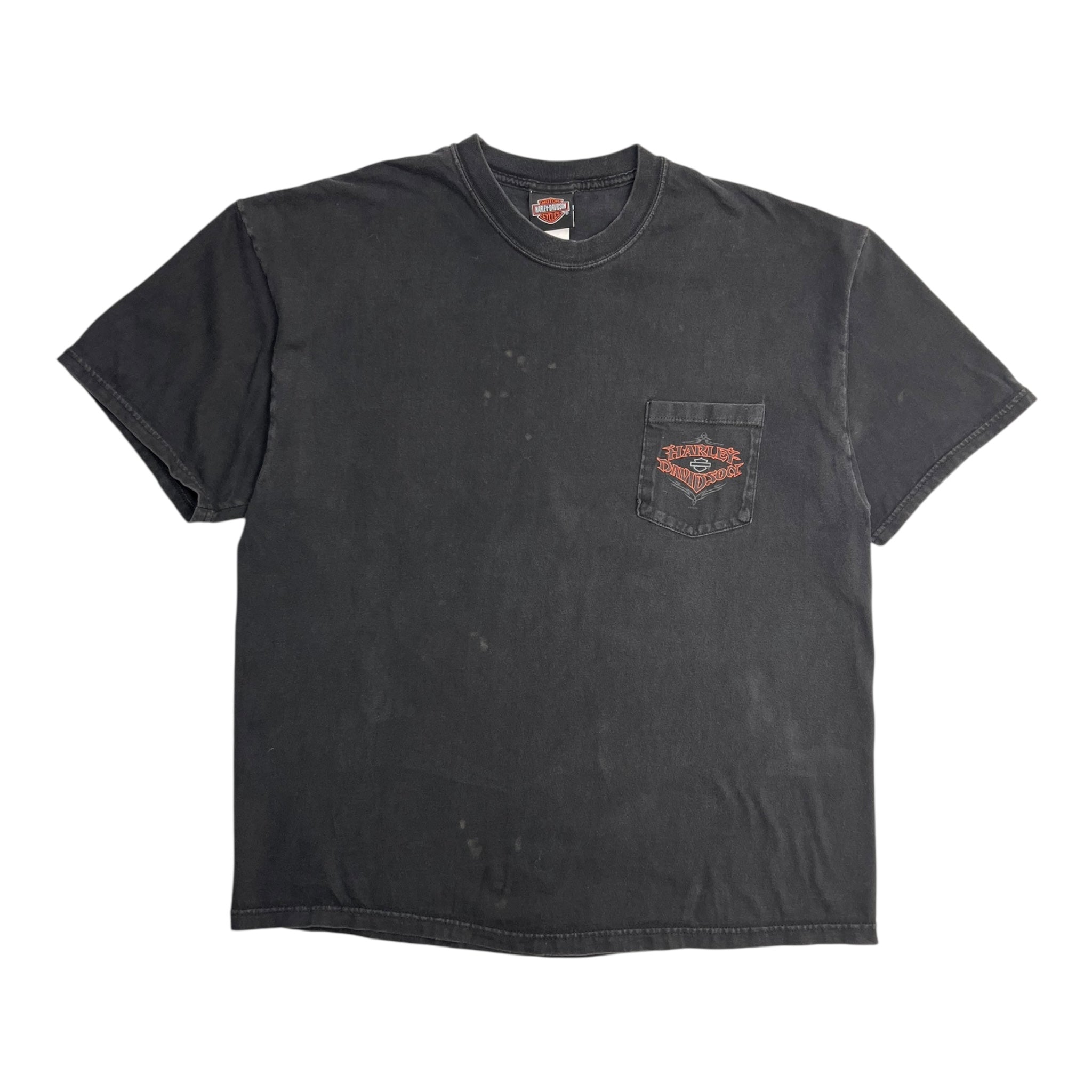2002 Harley Davidson Stuart Florida Pocket T-Shirt