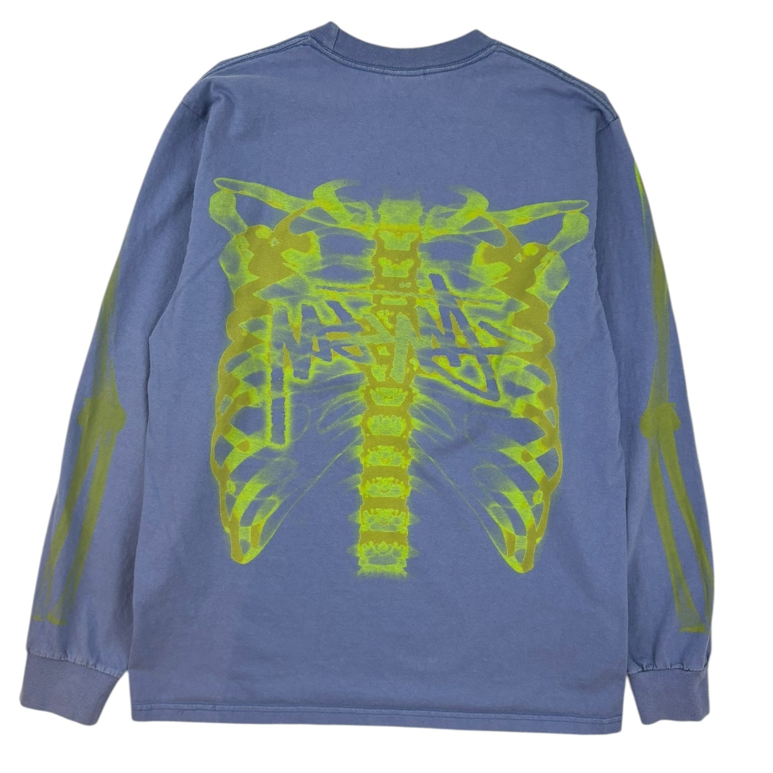 Stussy Ribcage 3M LS T-Shirt Blue