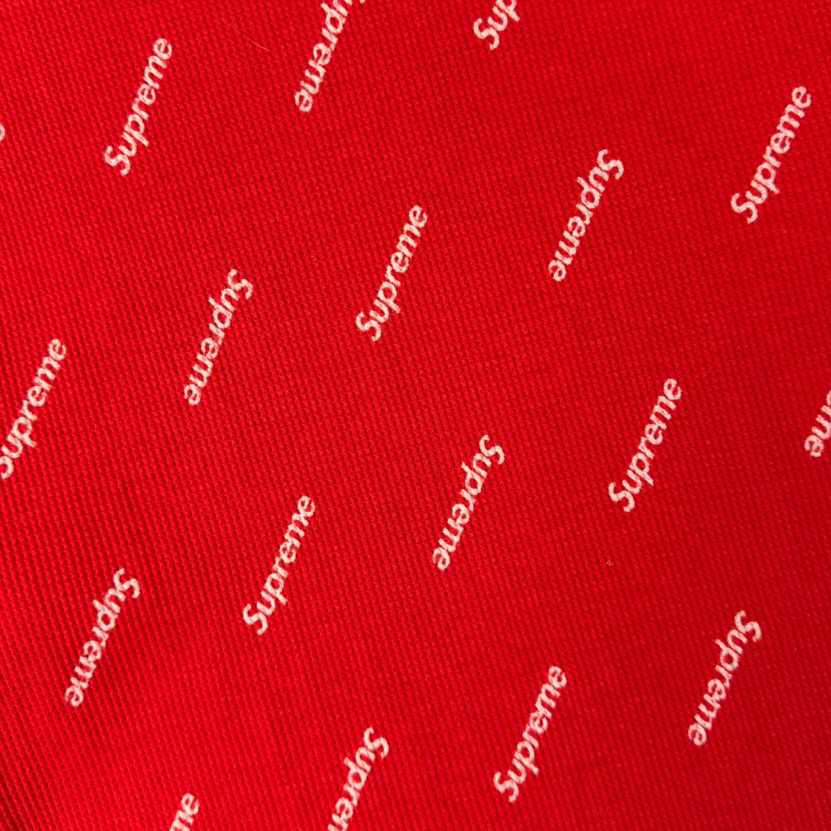 Supreme Hanes Thermal Crew Red Logos