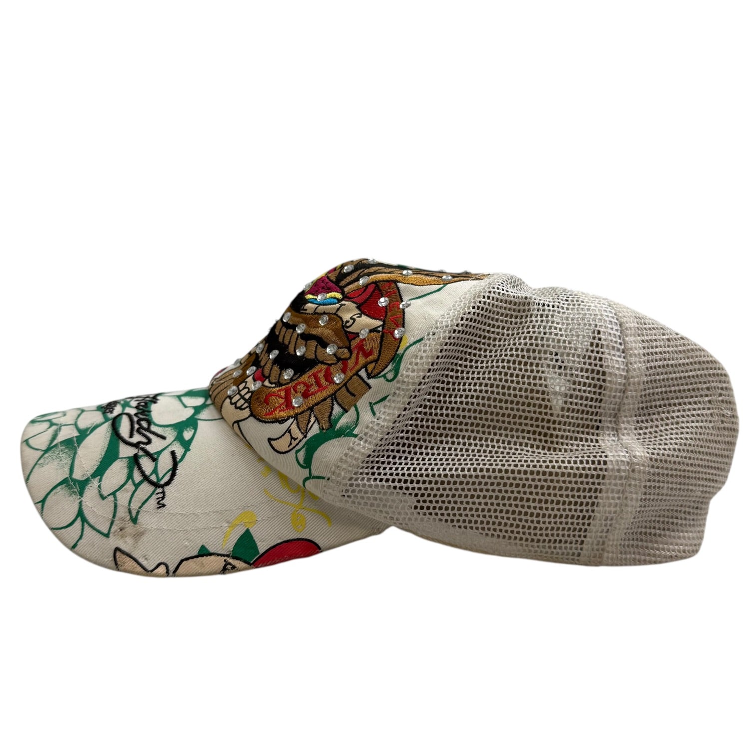 Vintage Ed Hardy By Christian Audigier Tattoo Hat White