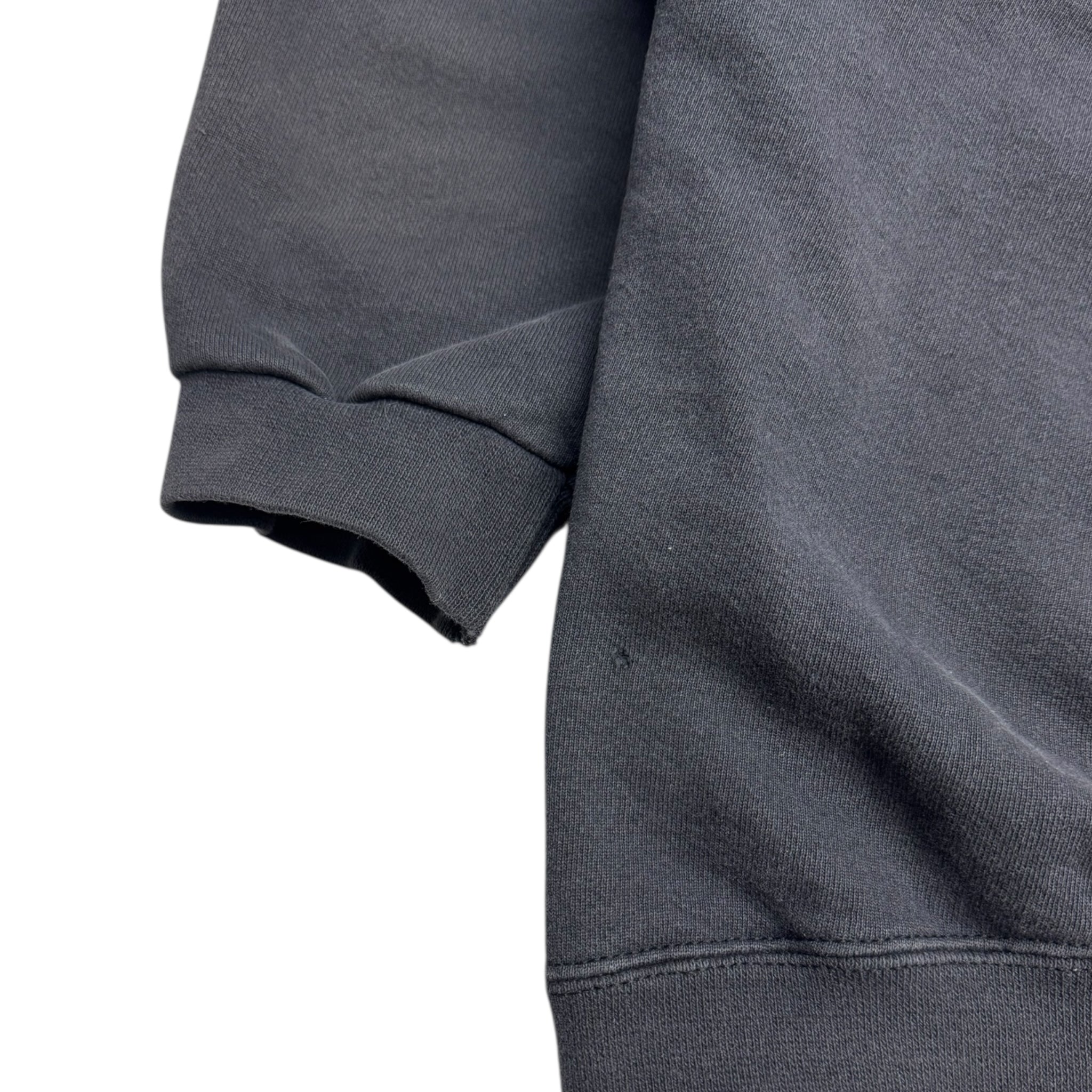 Vintage 90s Nike Pocket Swoosh Hoodie Faded Black