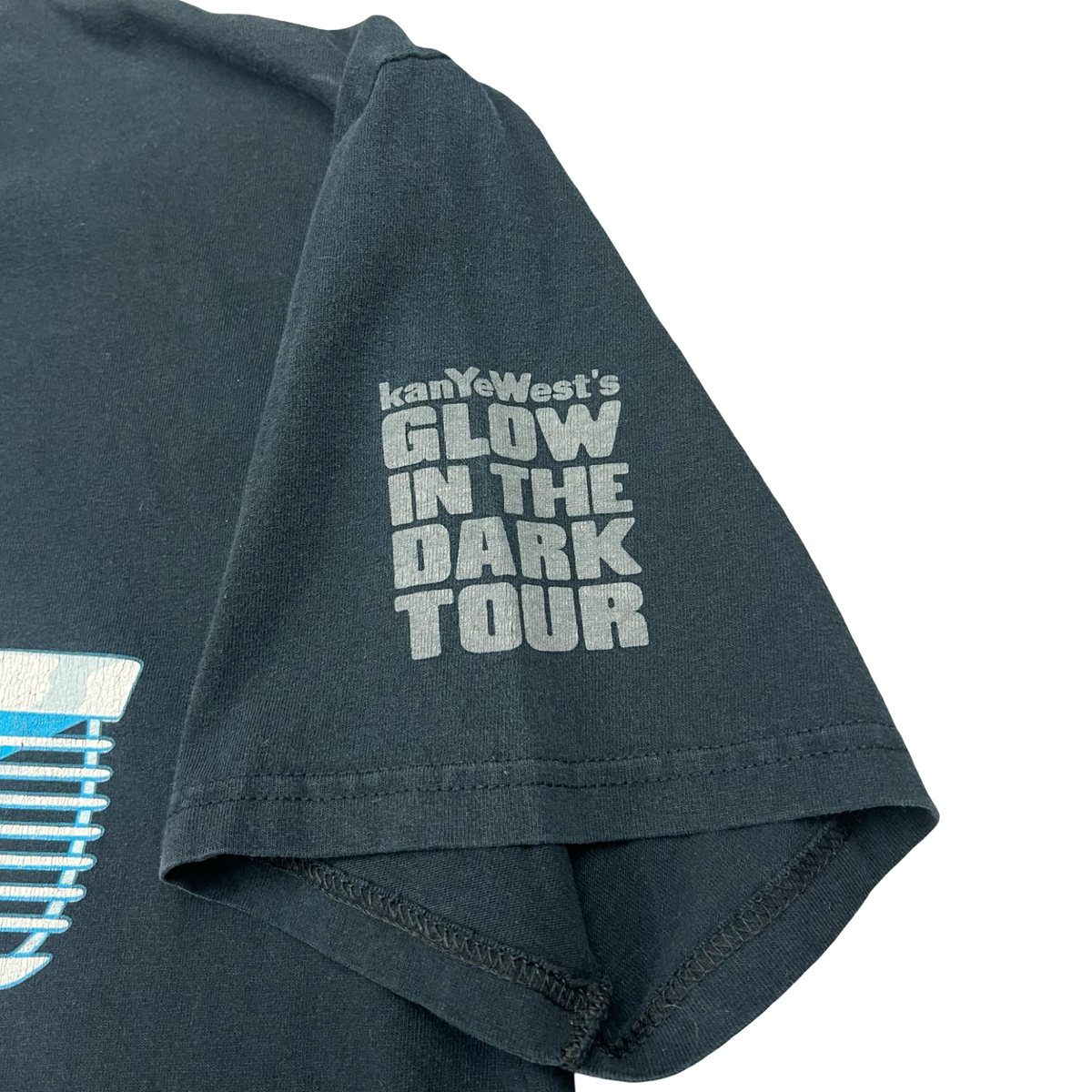 Vintage 2008 Kanye West x Takashi Murakami Glow in the Dark Tour Black T-Shirt