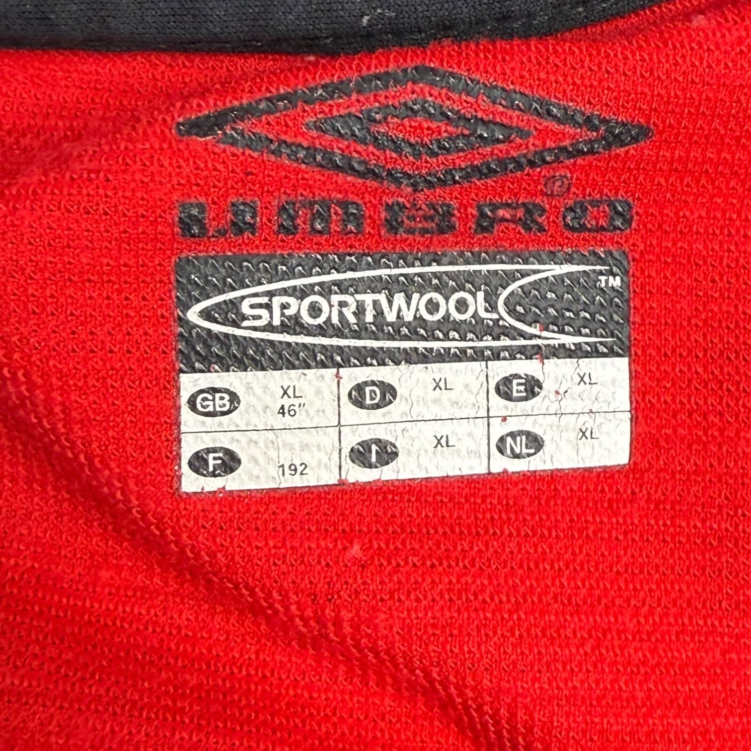 Vintage Umbro Manchester United Home Jersey Red