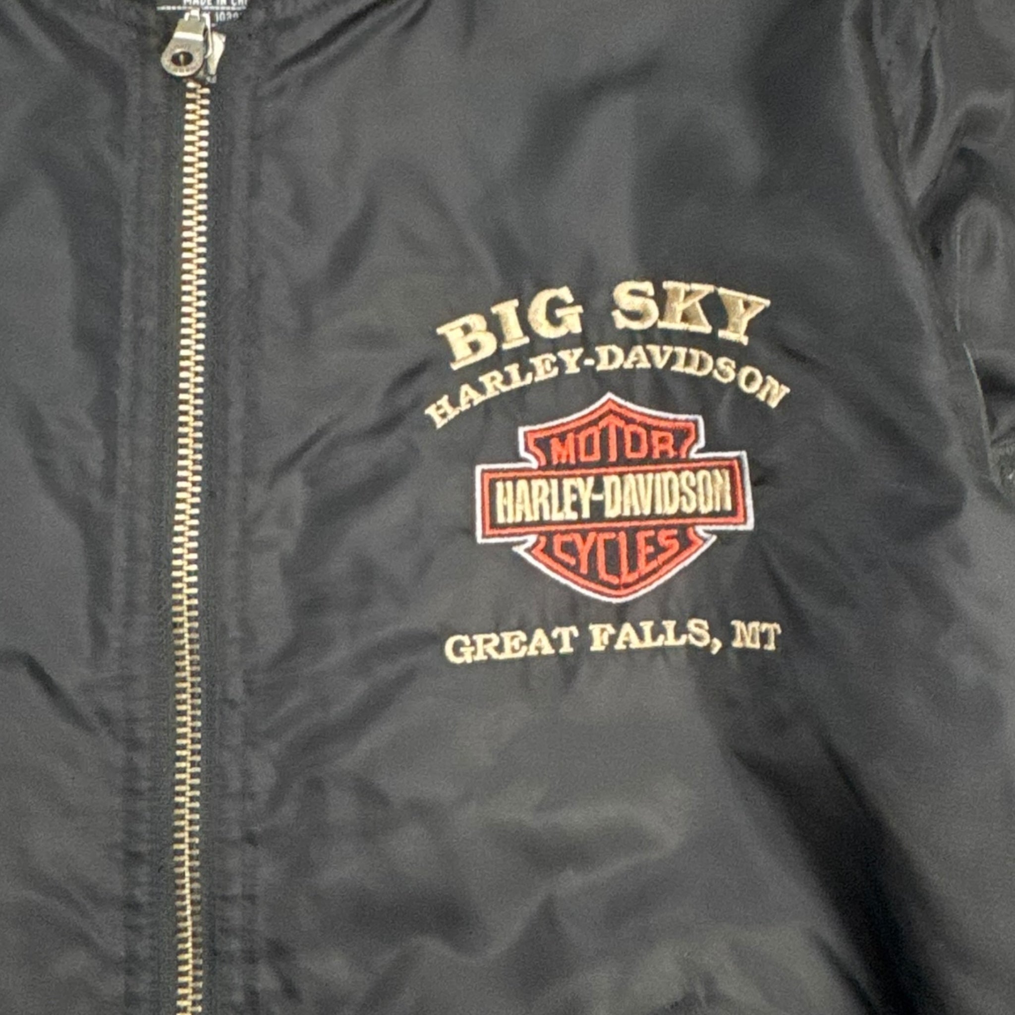 Vintage Harley Davidson Big Sky Bomber Jacket