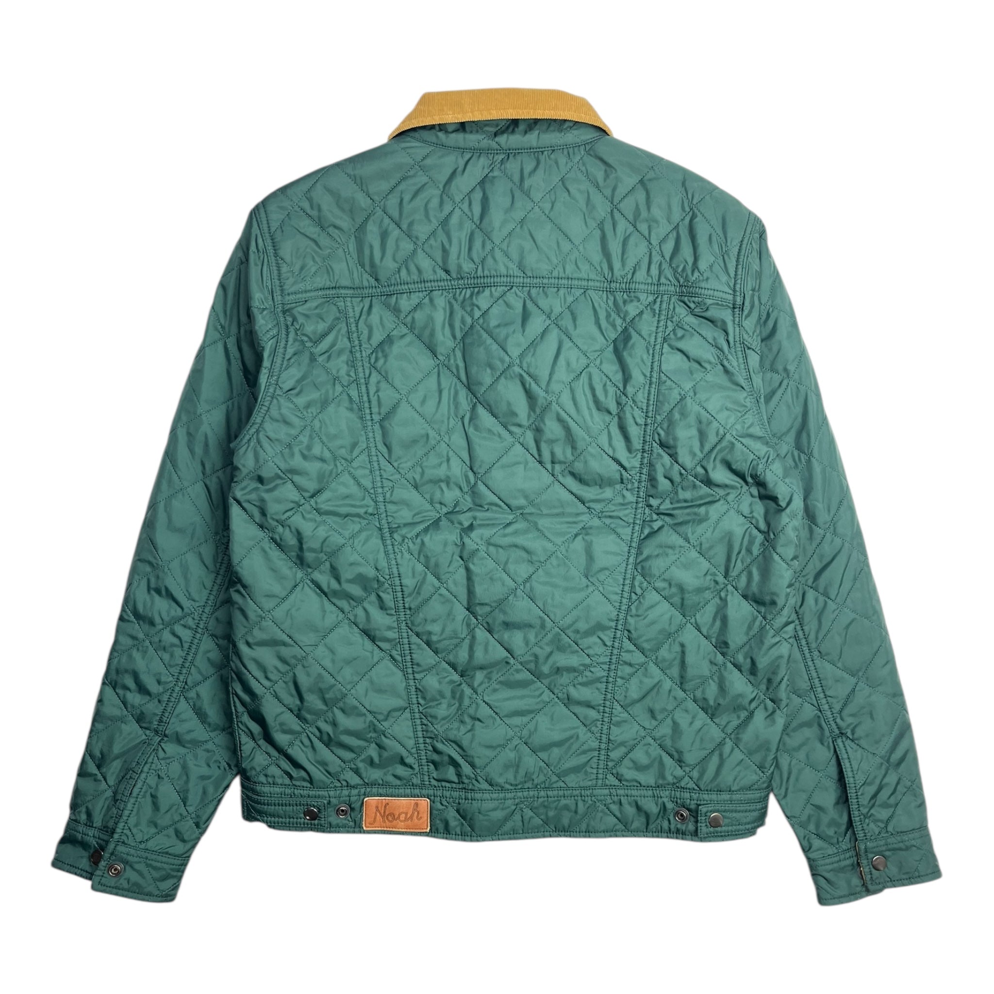 Noah Quilted Trucker Jacket Green